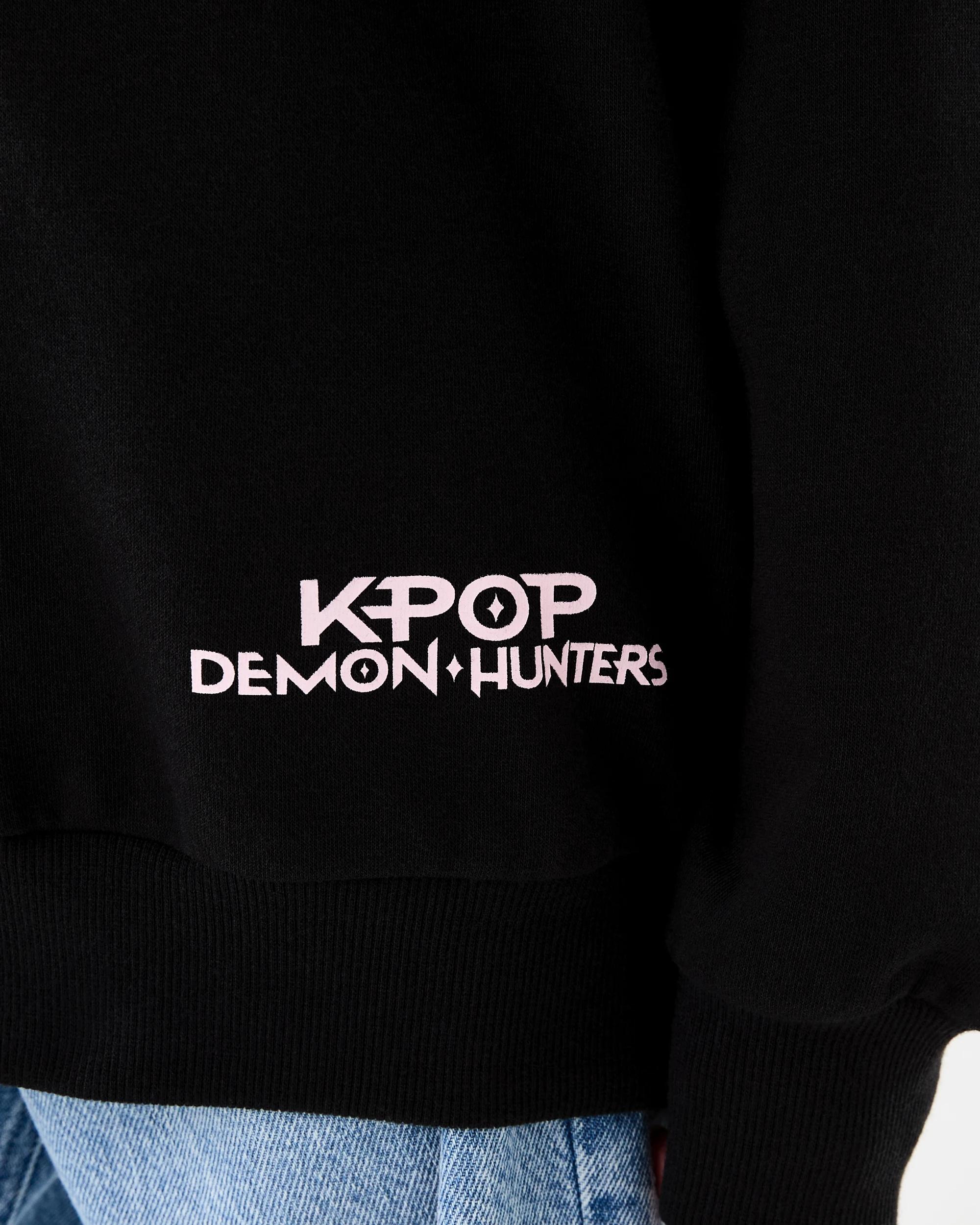 5 KPop Demon Hunters License Oversized Hoodie Black Dh, 5 of 9
