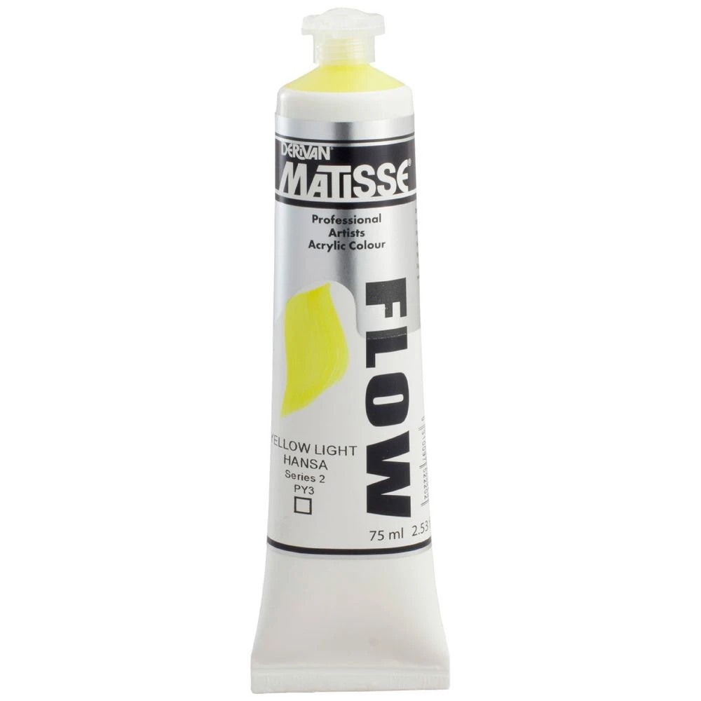 1 Derivan Matisse Flow Paint 75mL Light Hansa S2, 1 of 2
