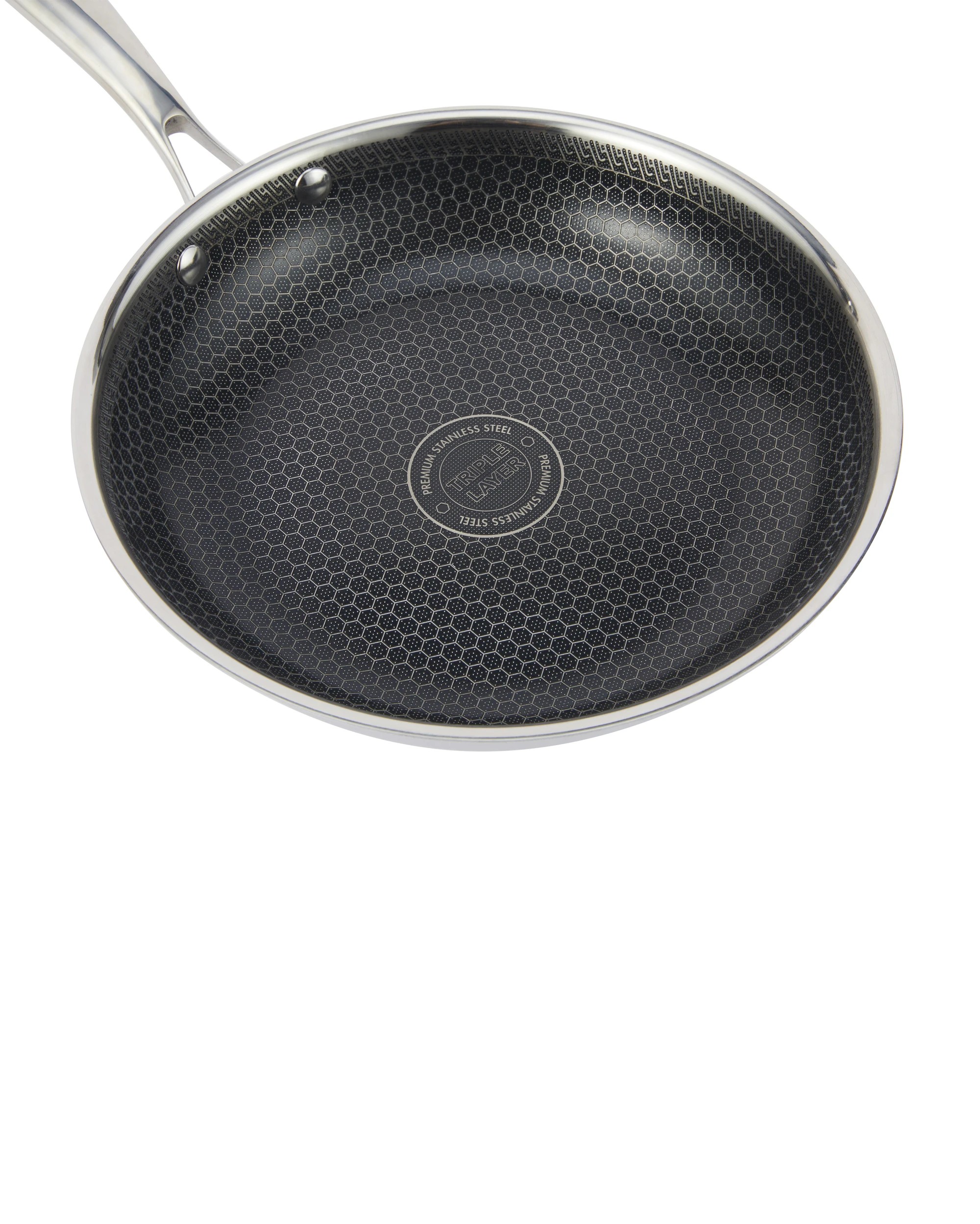 4 24cm Stainless Steel Tri-Ply Honeycomb Frypan, 4 of 7