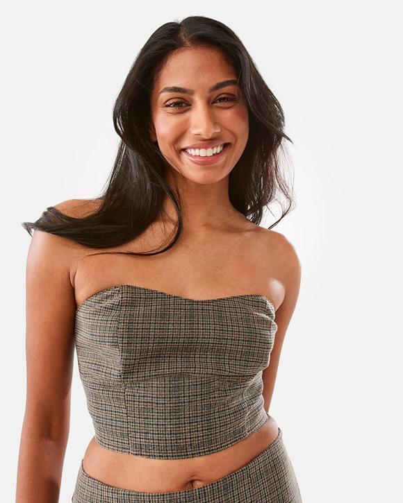 Plaid Crop Top
