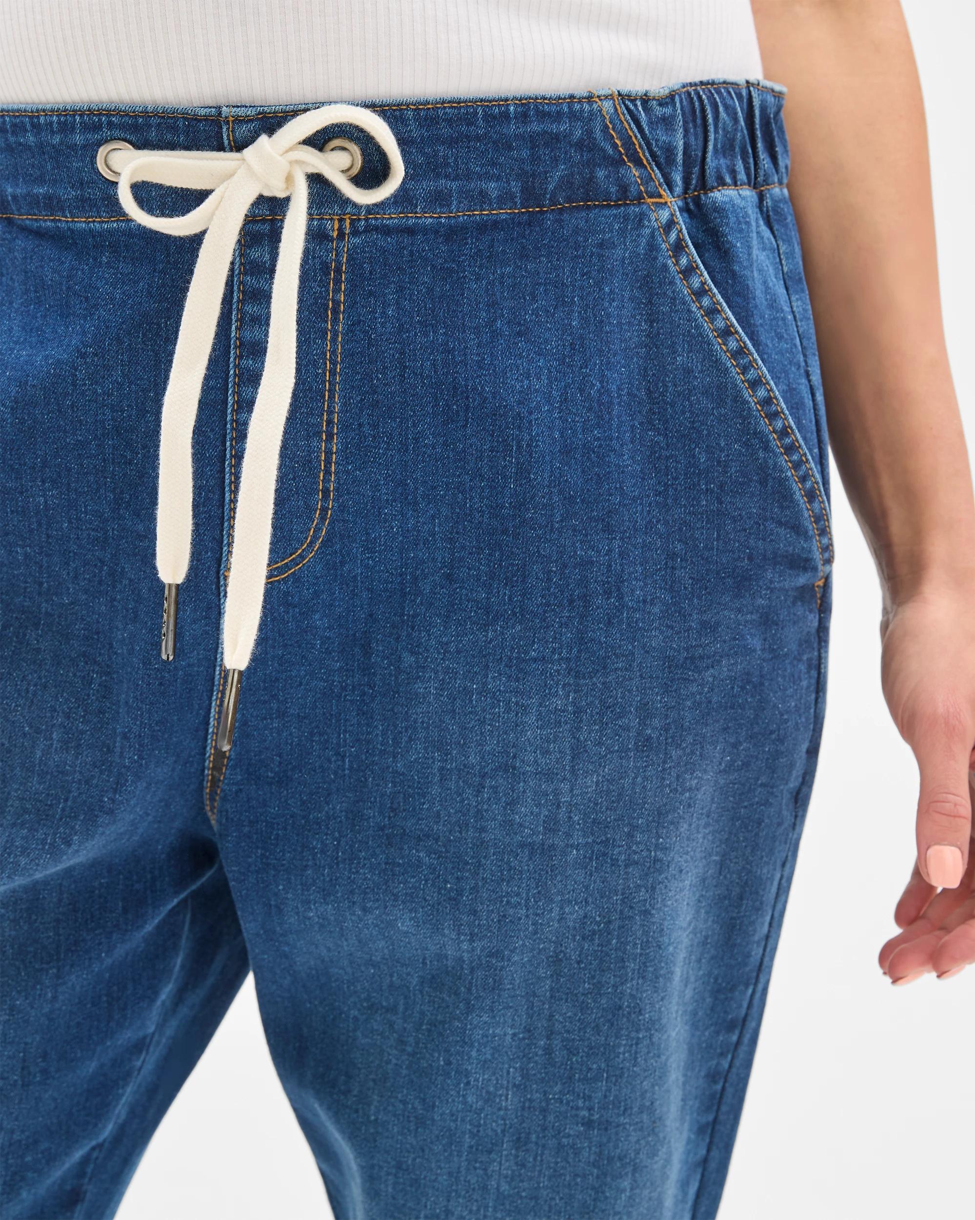 5 Target Maternity Slim Denim Jogger Pants MEDITERRANEAN BLUE, 5 of 6