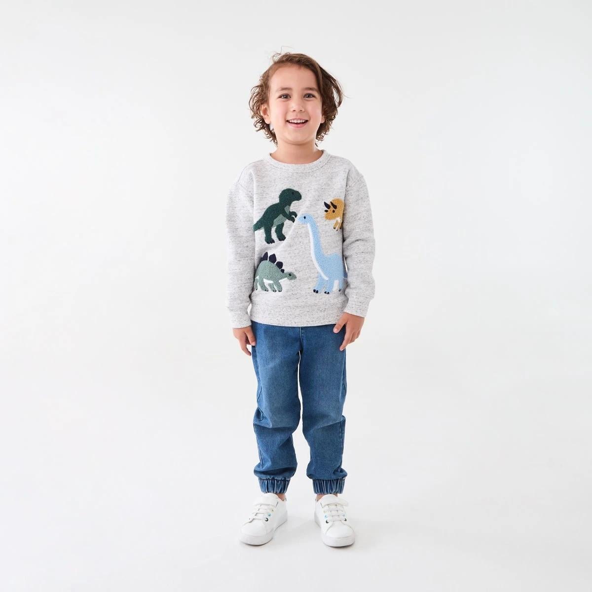 6 Boucle Crew Neck Sweatshirt Mrl Dino, 6 of 9