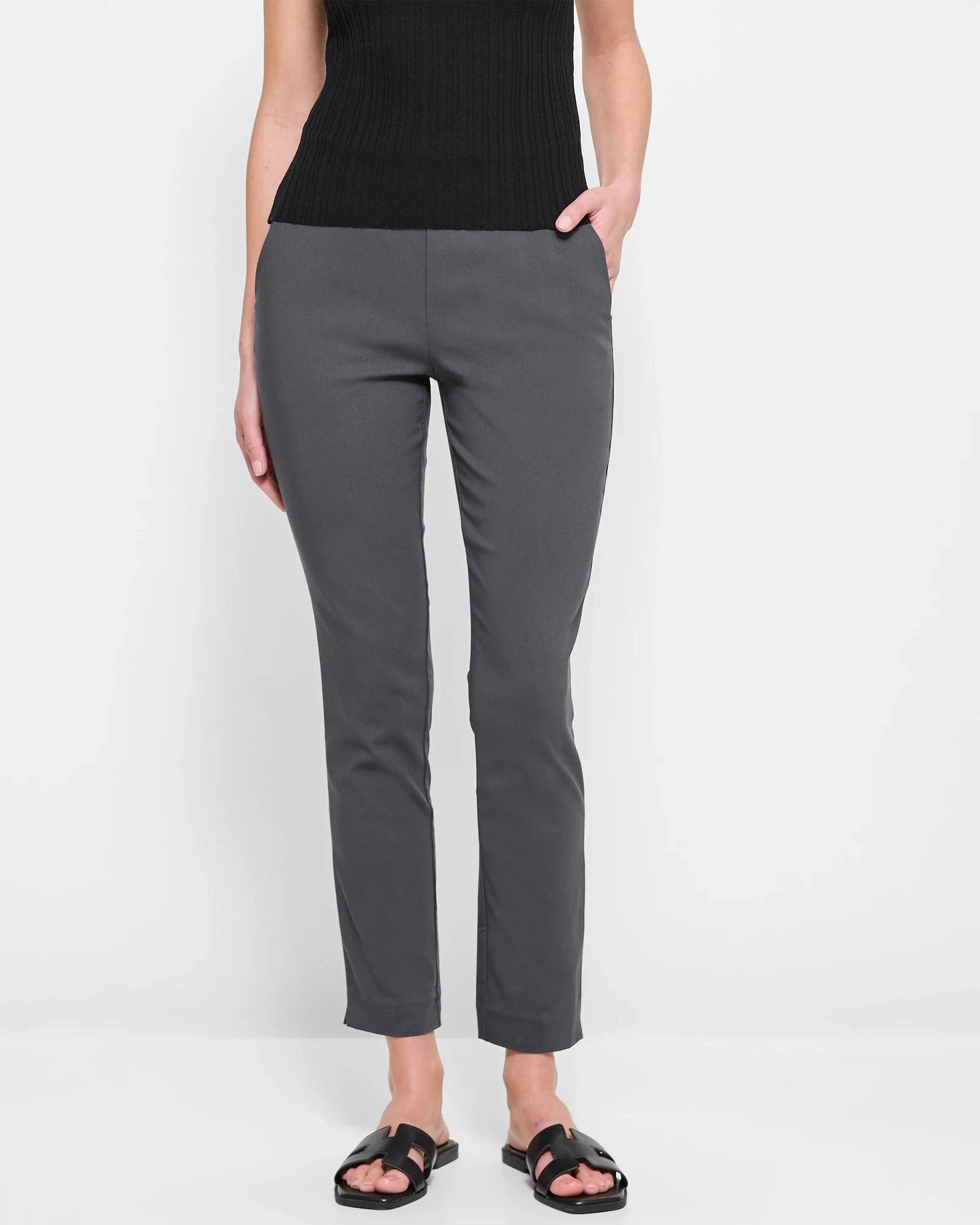 7 Preview Carrie Bengaline Ankle Length Pants GRAPHITE, 7 of 10