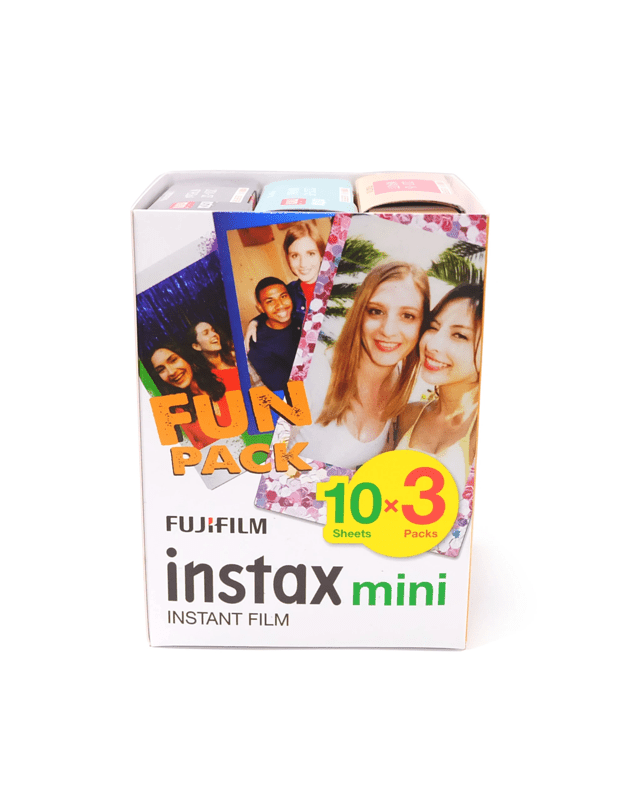 30 Pack Fujifilm Instax Mini Instant Film - Fun 