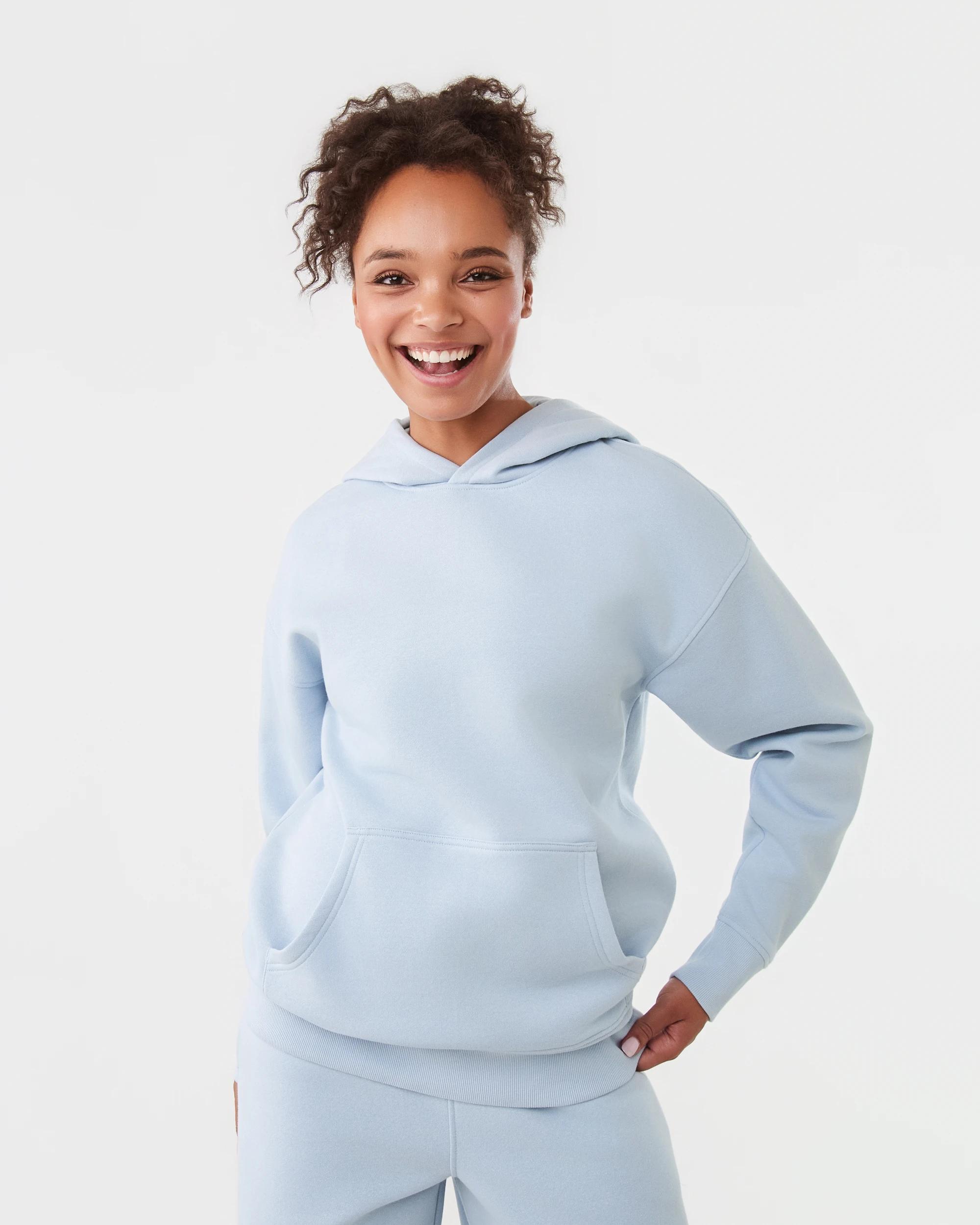 1 Active Womens Essential Oversized Hoodie Seashell, 1 of 7