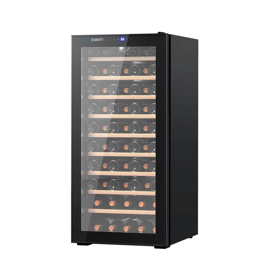 2 Devanti Wine Fridge Cooler 66 - Black, 2 of 7