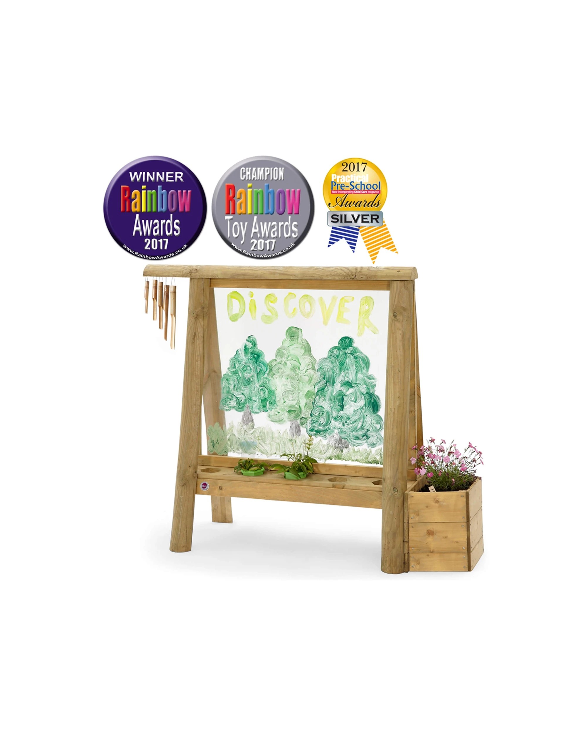 3 Plum Play Au Discovery Create And Paint Easel Outdoor Kids Art Station
 - Multi, 3 of 9