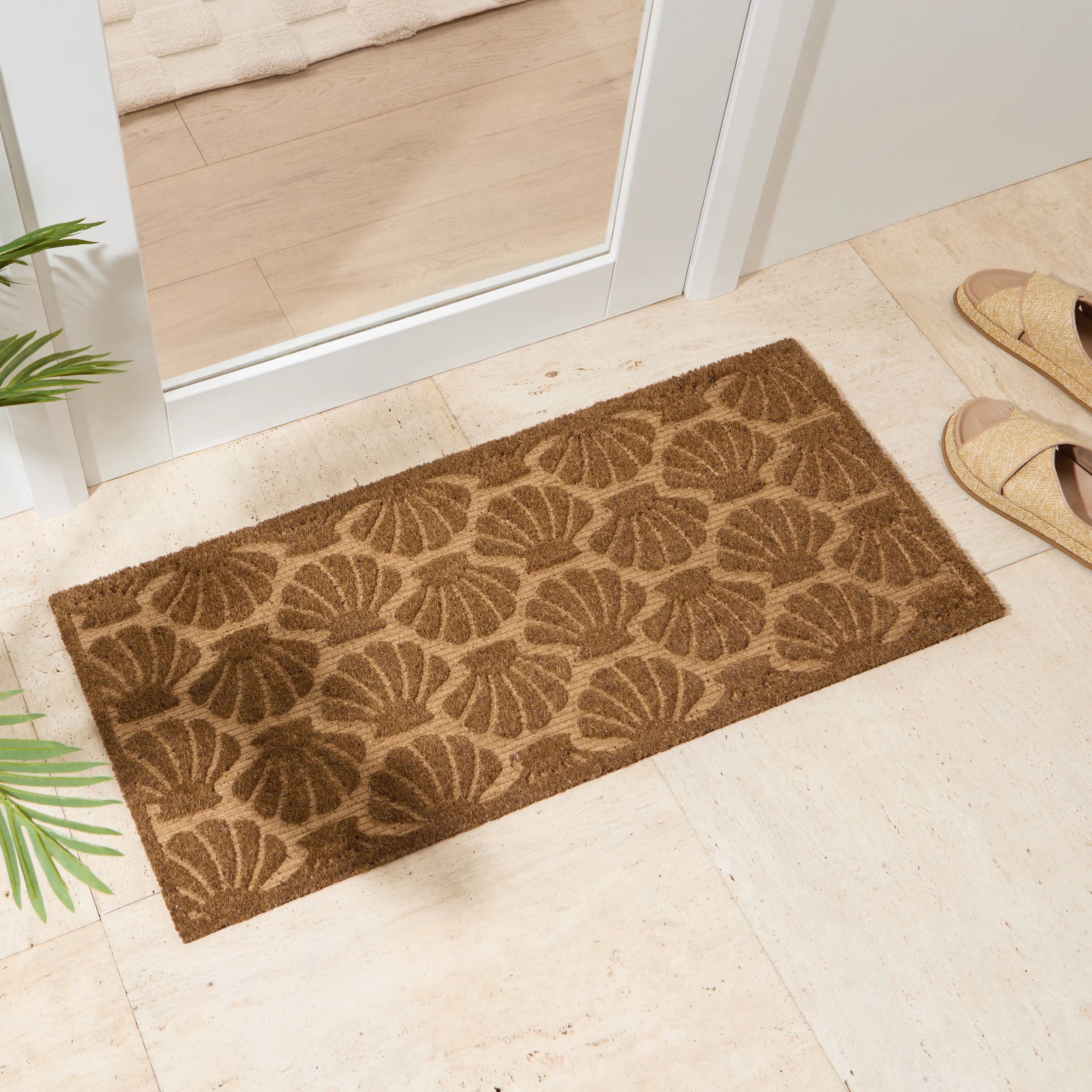 1 Shell Debossed Door Mat - 100cm x 45cm, 1 of 5