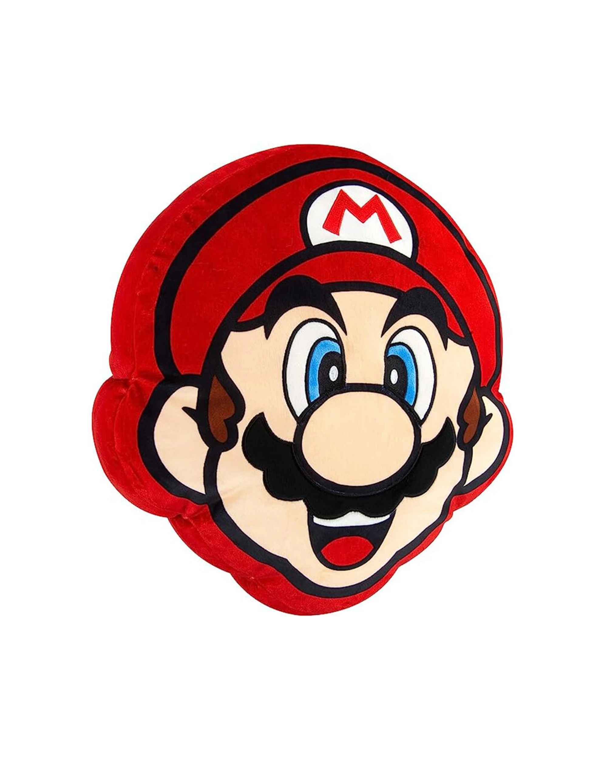 2 Super Mario Head Mega Mocchi Mocchi Plush Kids Toy 15 Inch Soft Official
 - red, 2 of 3