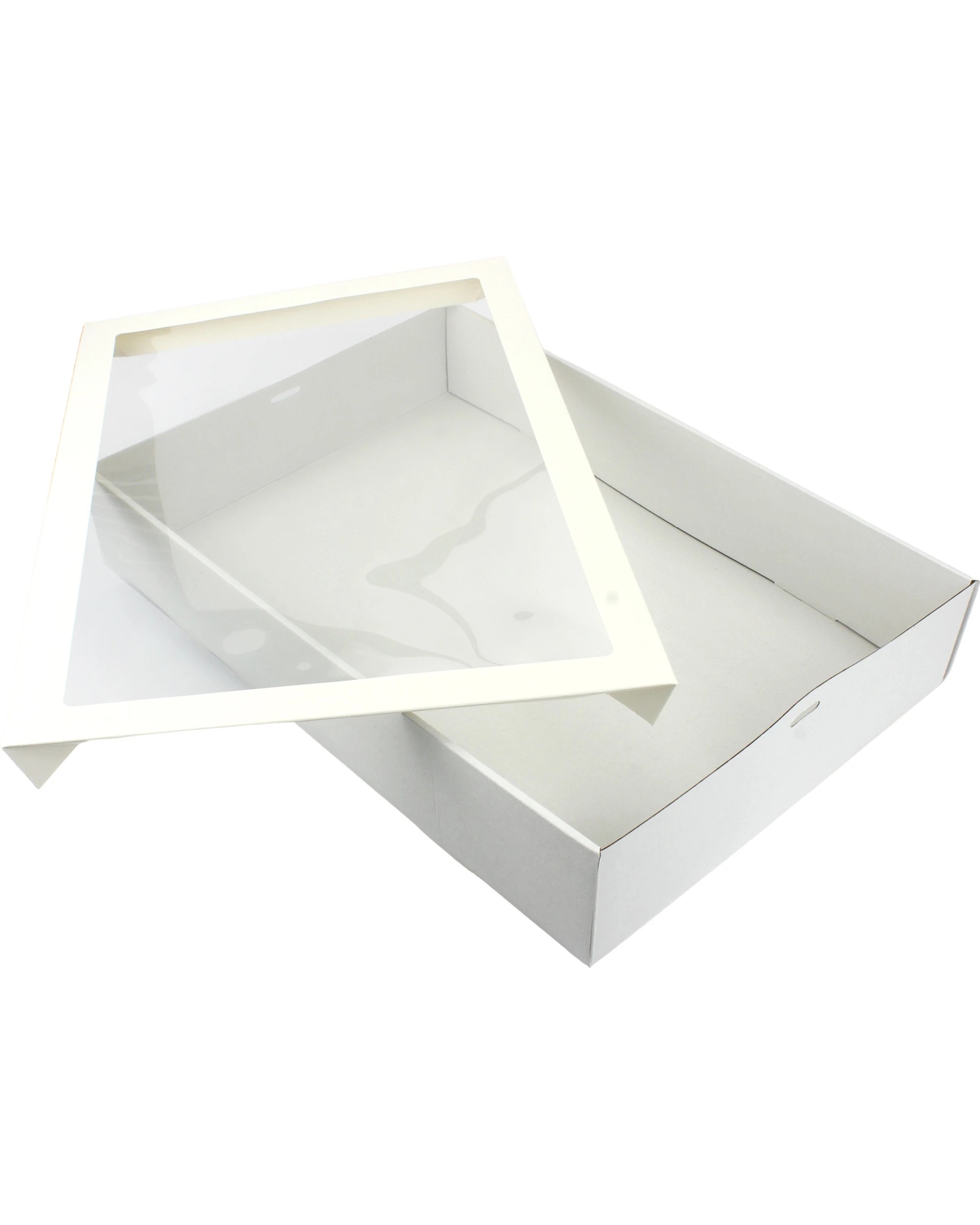 2 Alpen Eco White Grazing Boxes with Lids 45cm x 31cm x 8cm Pack of 2 - White, 2 of 4
