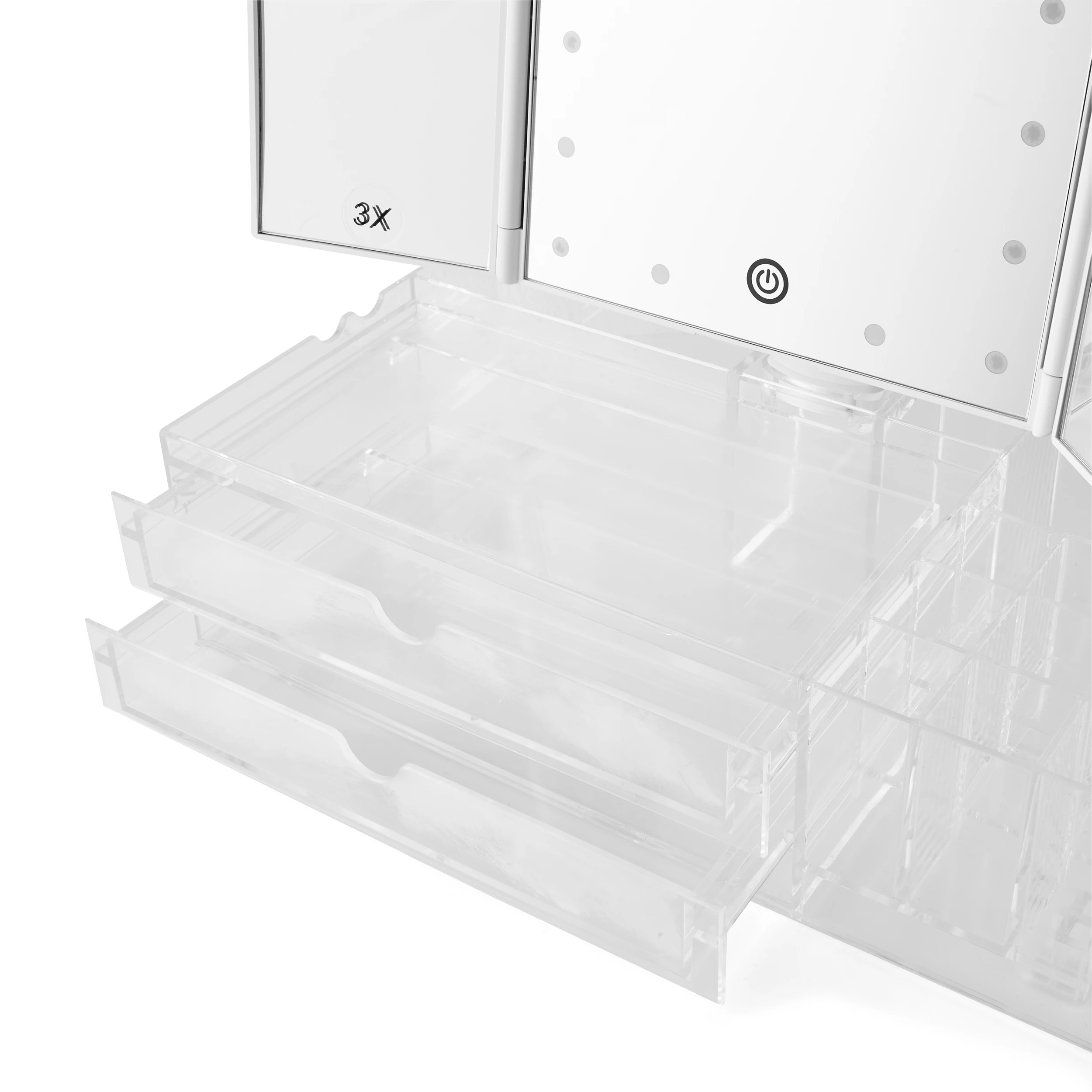 9 Tri-Fold LED Mirror, 9 of 10