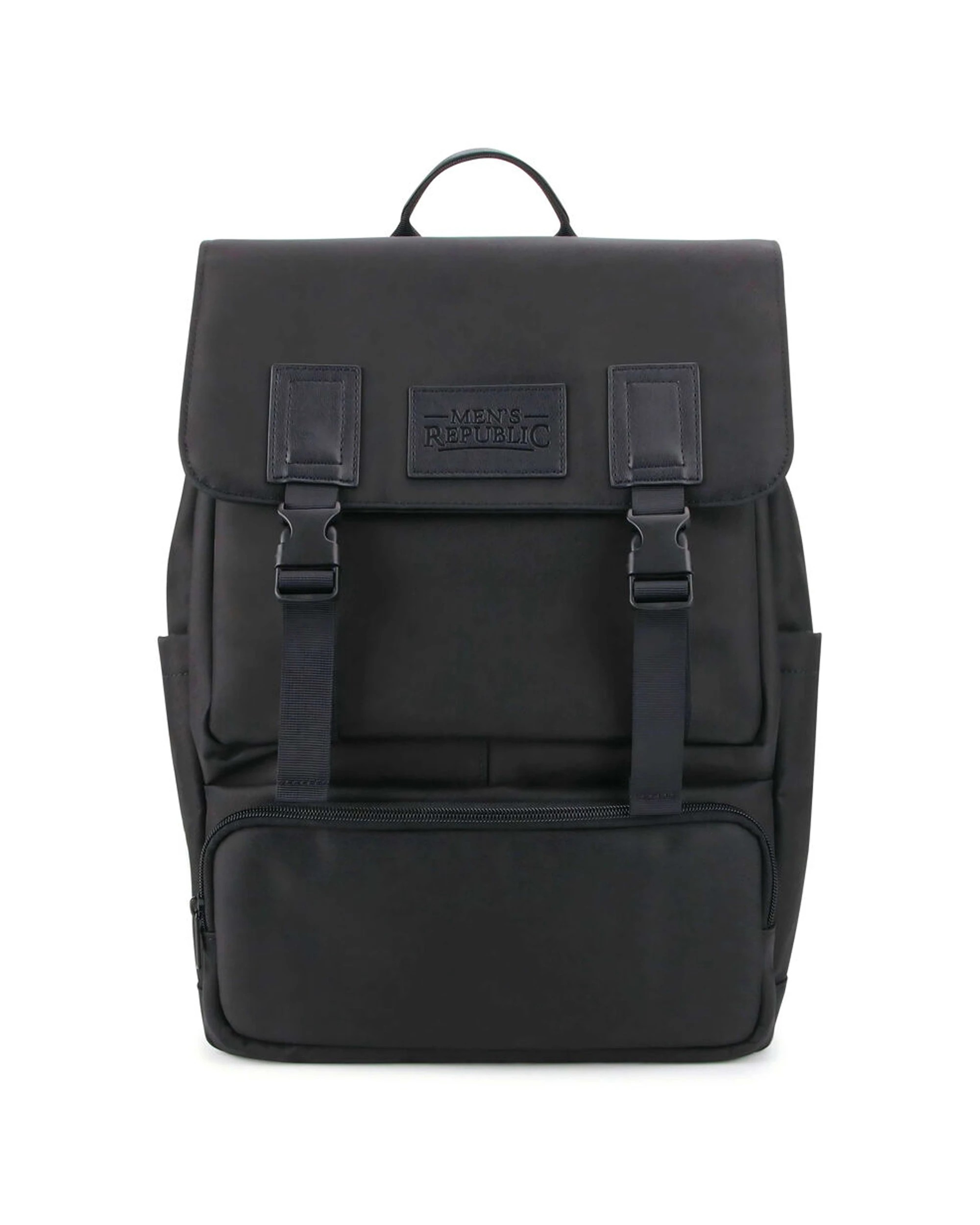 3 Mens Republic Urban Backpack Office Airport Weekend Gift Nylon Bag - Black, 3 of 6