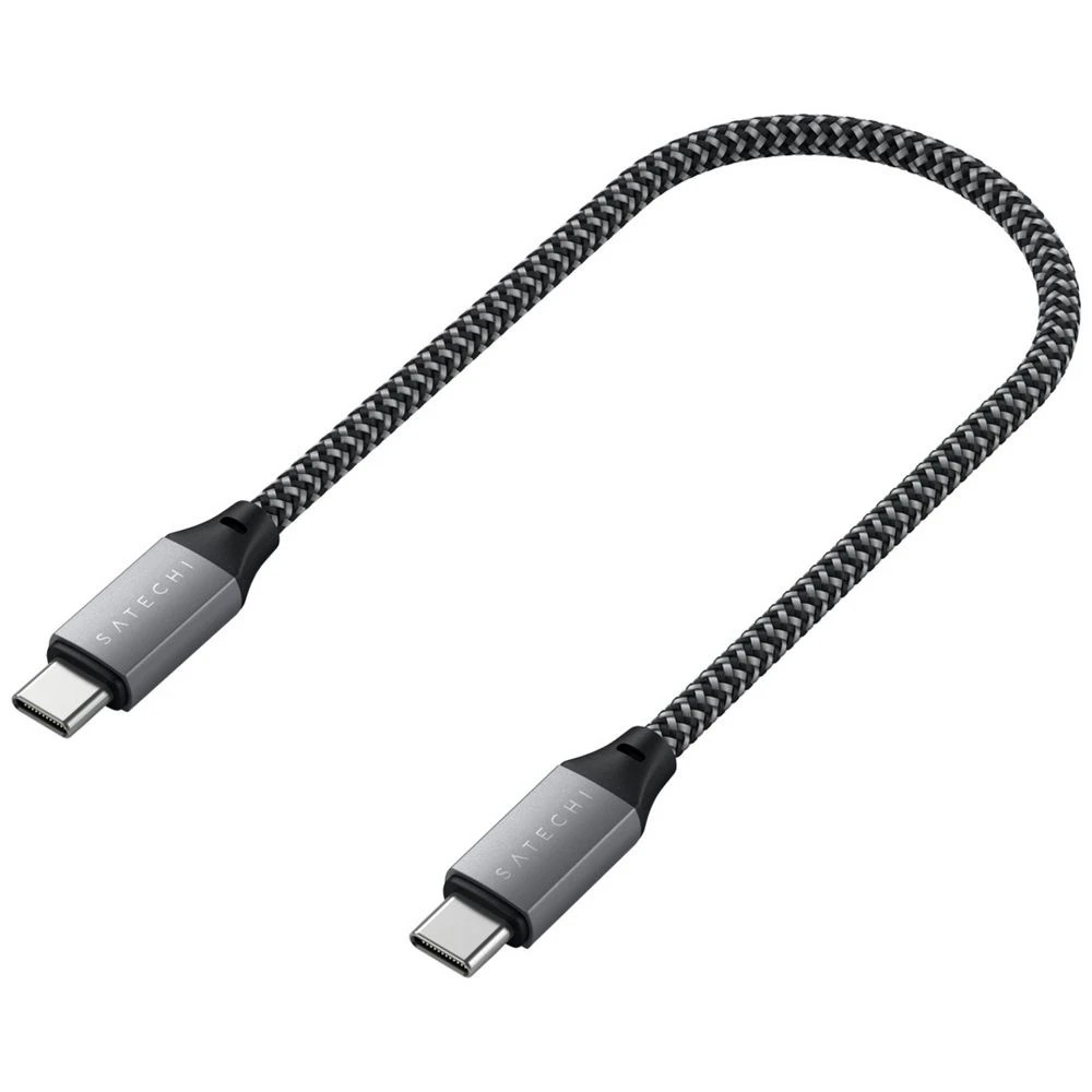 3 Satechi USB-C 100W Cable 25cm Space Grey, 3 of 4