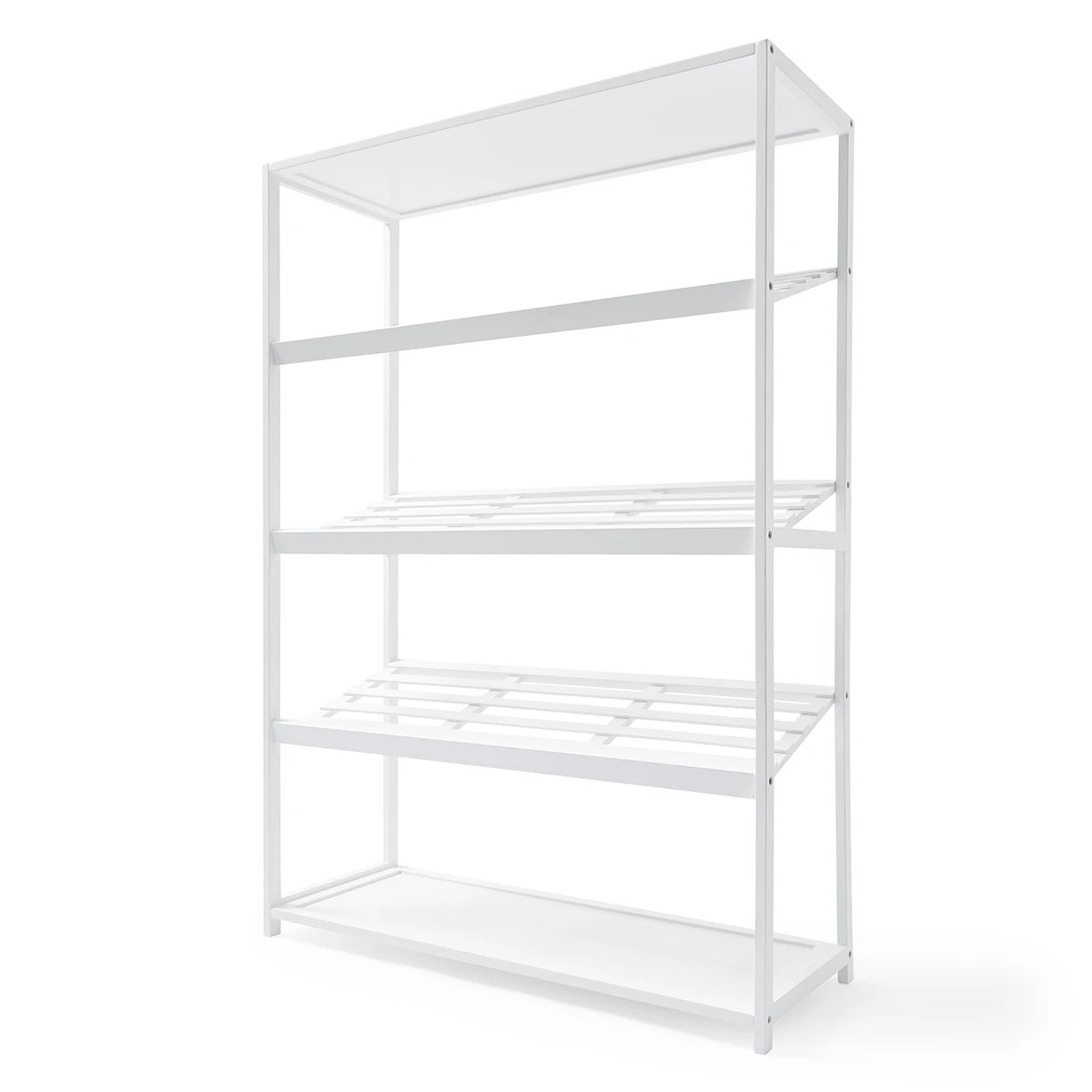 3 5 Tier White Bamboo Shoe Rack, 3 of 9