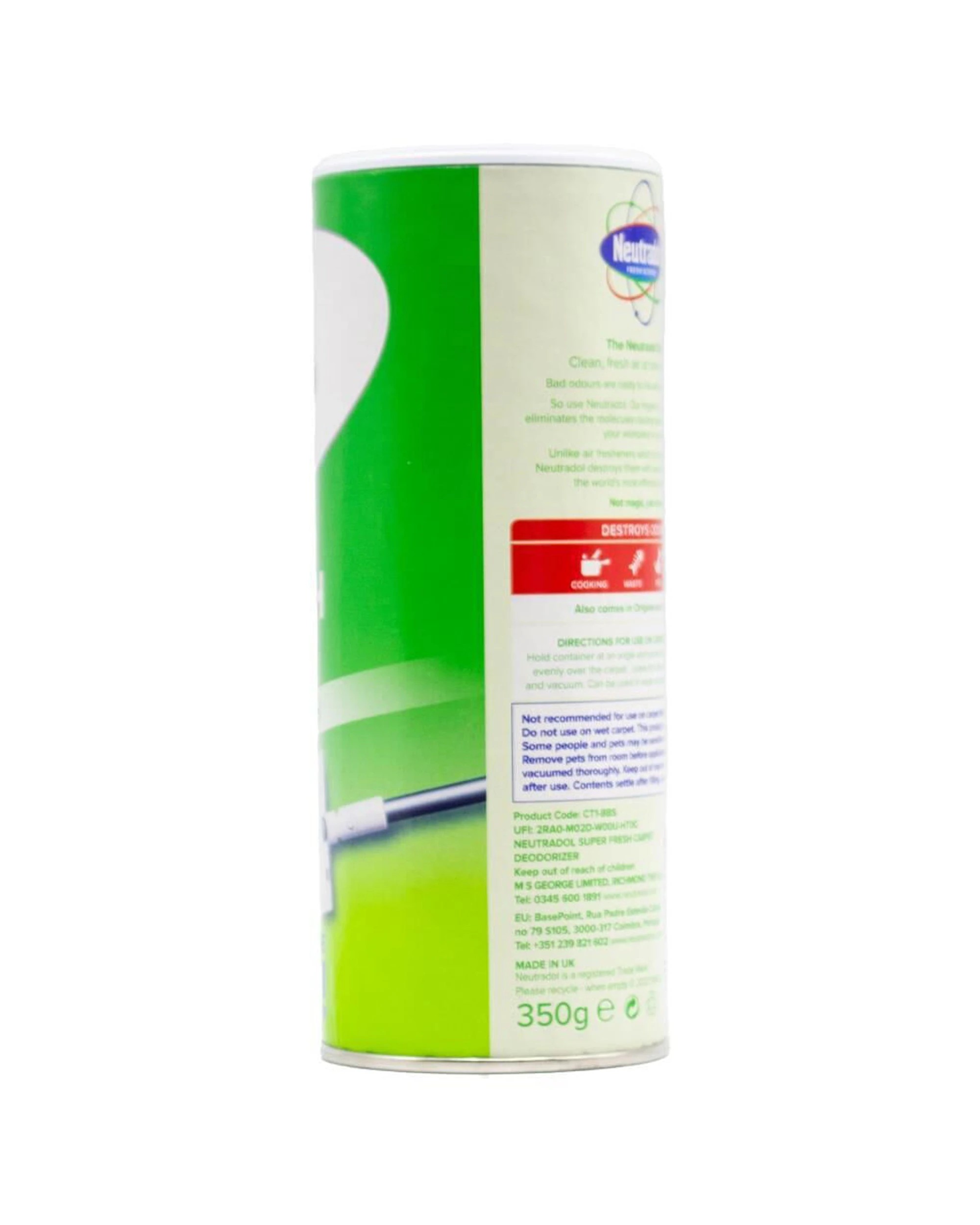 4 Neutradol 6PK 350g Vac N Fresh Carpet Freshener Deodoriser Super Fresh - Green, 4 of 5