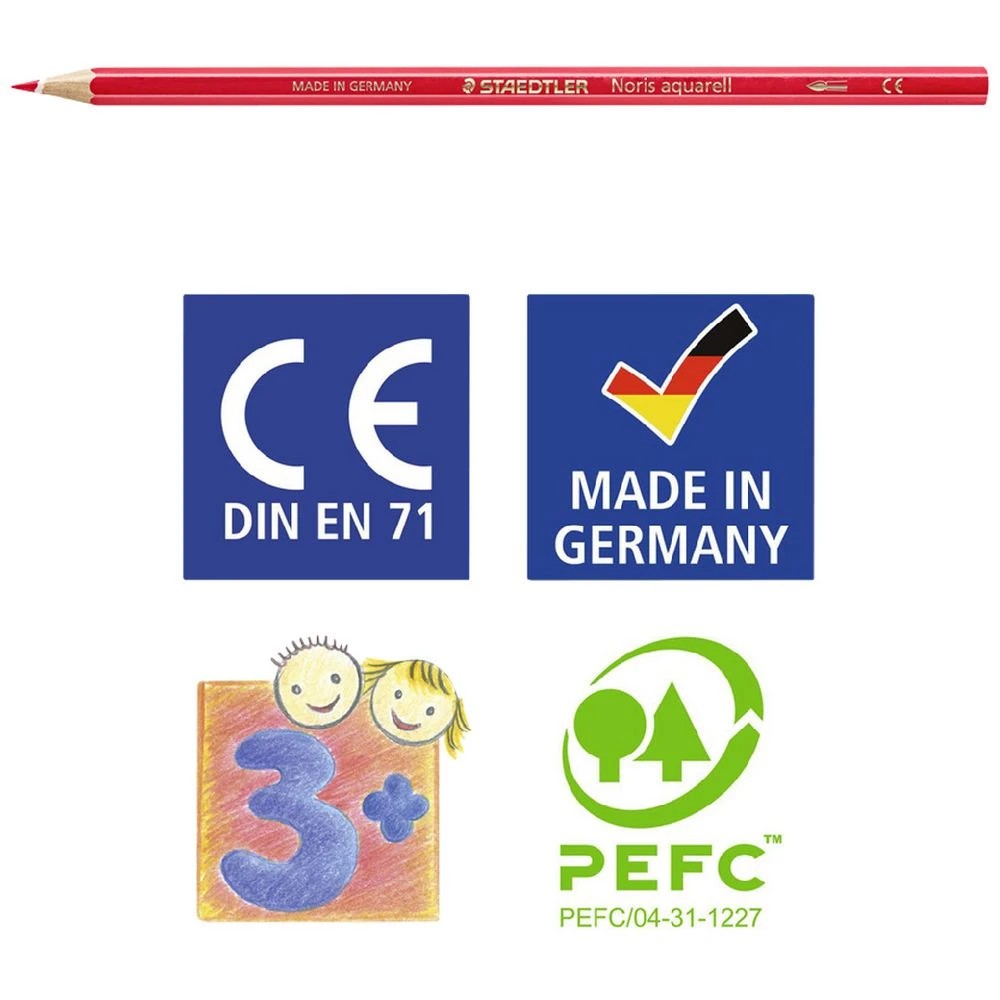 6 Staedtler Noris Watercolour Pencils 24 Pack, 6 of 7