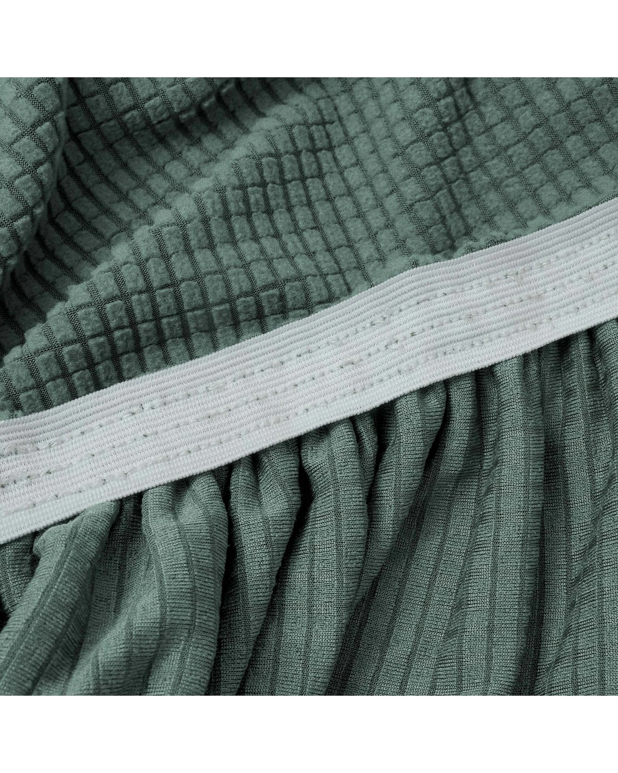 2 Smarcute 2 Seater High Stretch Jacquqard Textured Sofa Cover - Green, 2 of 5