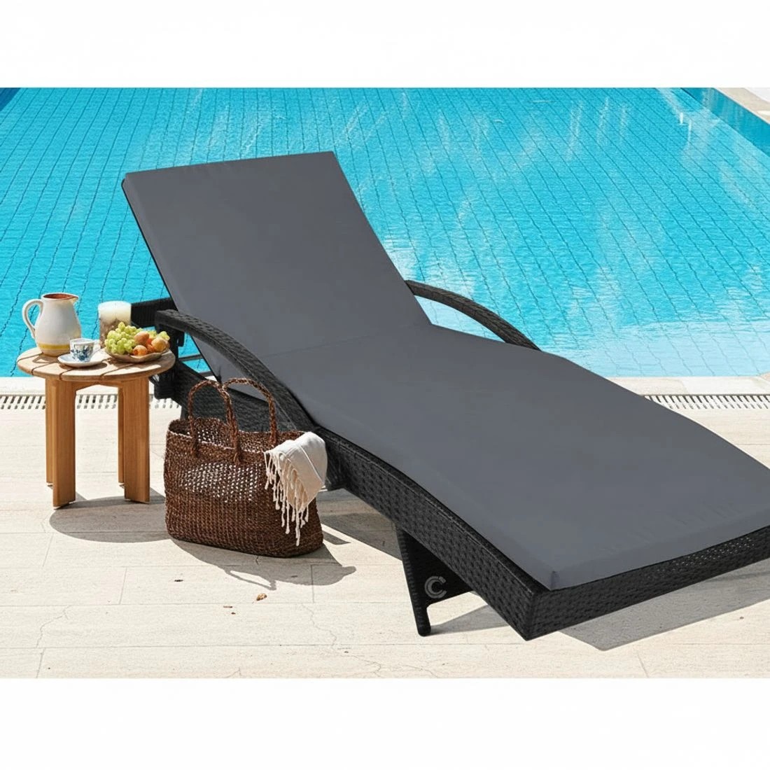 5 Gardeon 2PC Sun Lounge - Black, 5 of 8