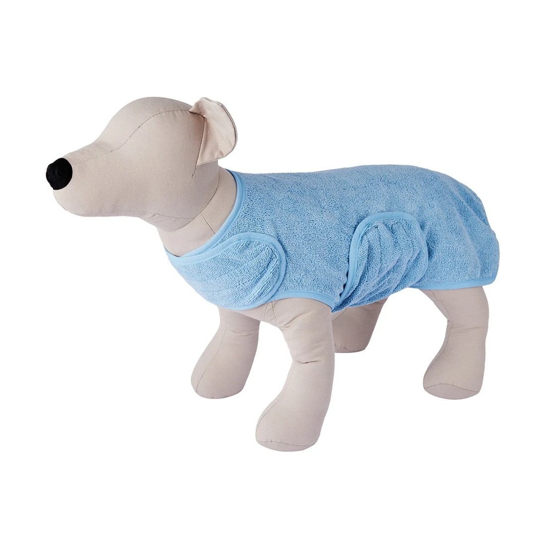 2 Pet Bathrobe - Small, Blue, 2 of 10