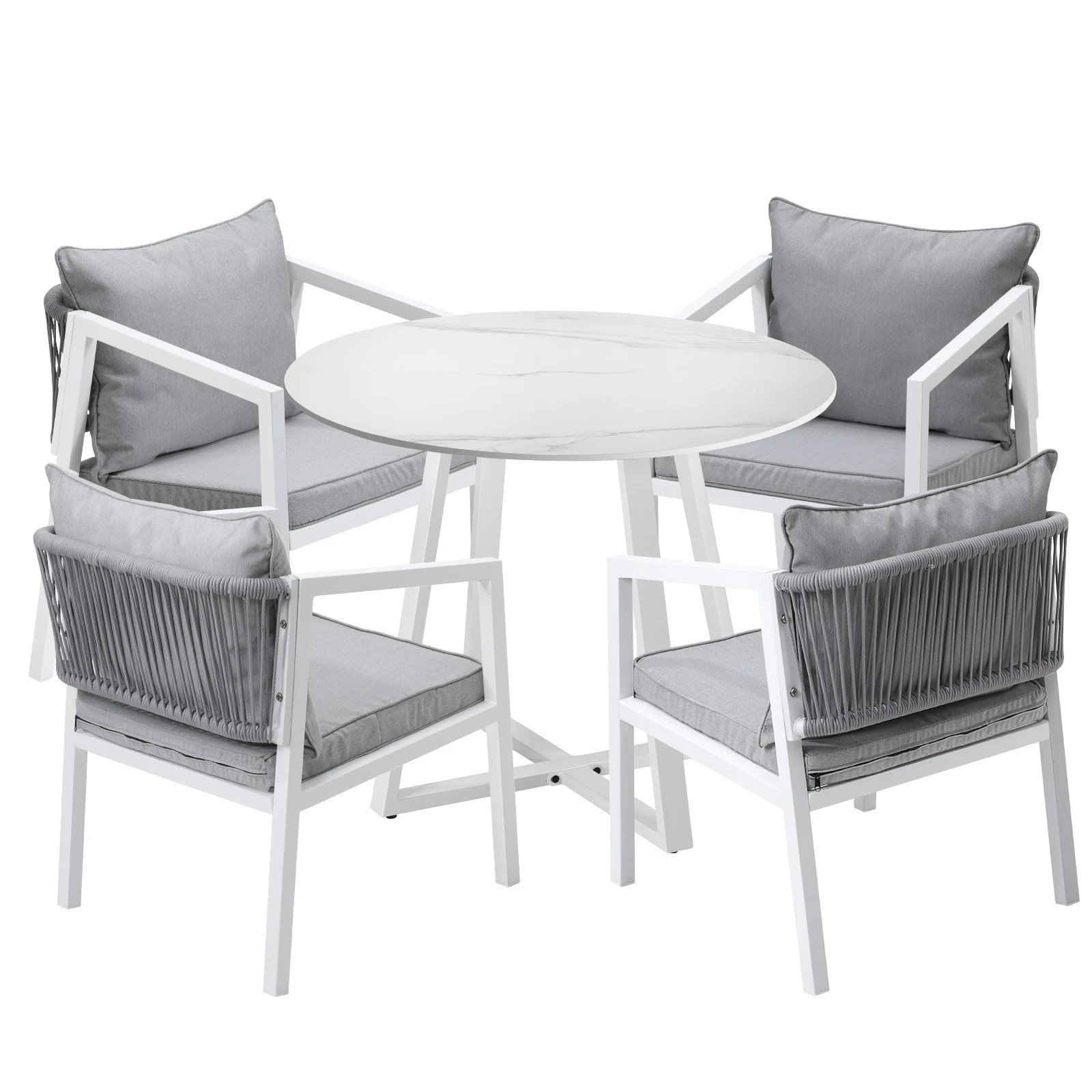 1 Livsip Outdoor Dining Setting Lounge Chair Patio Furniture Bistro Set 5pcs
 - Multi, 1 of 7