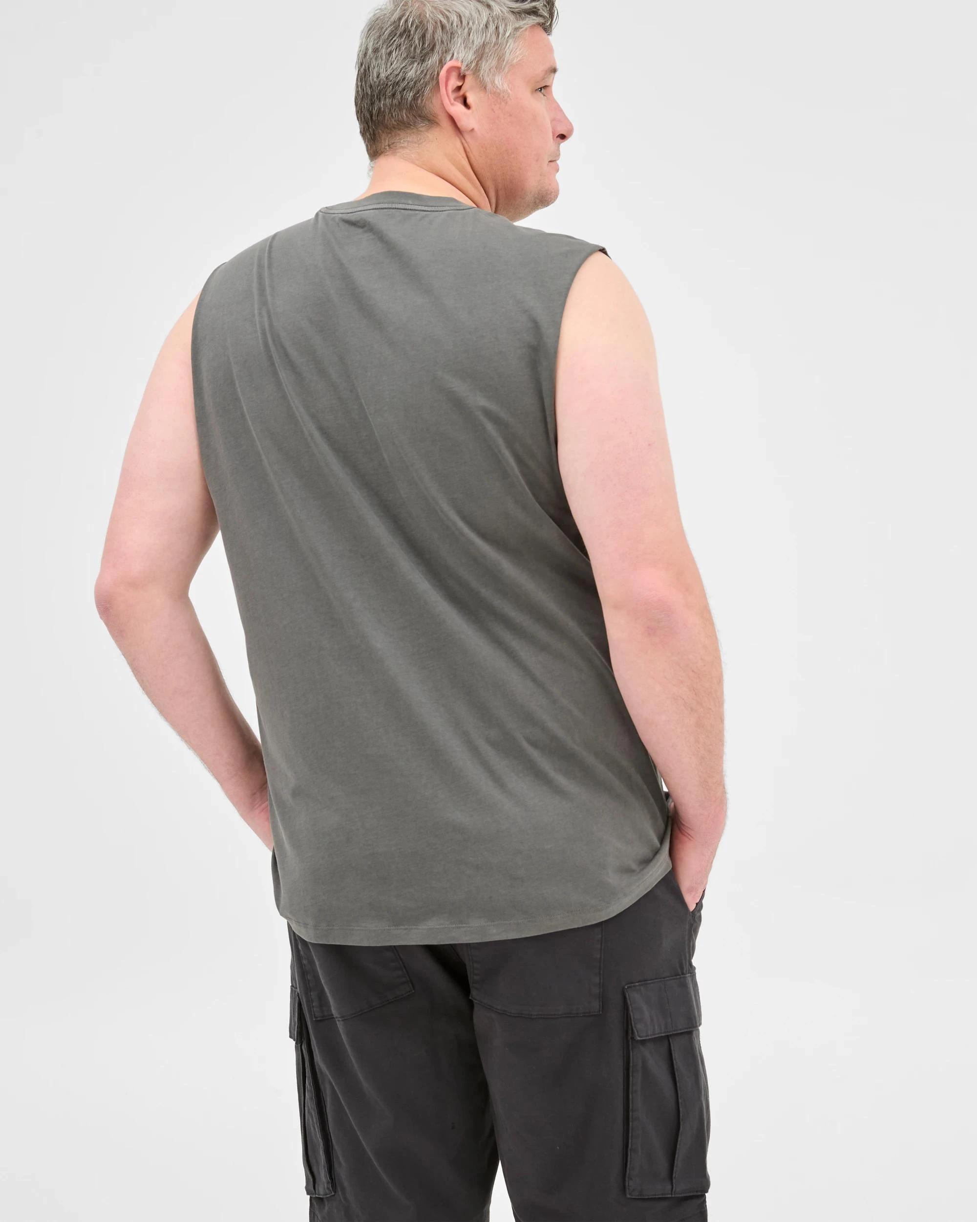 3 Target Plus Size Australian Cotton Plain Tank Top BLACK, 3 of 6