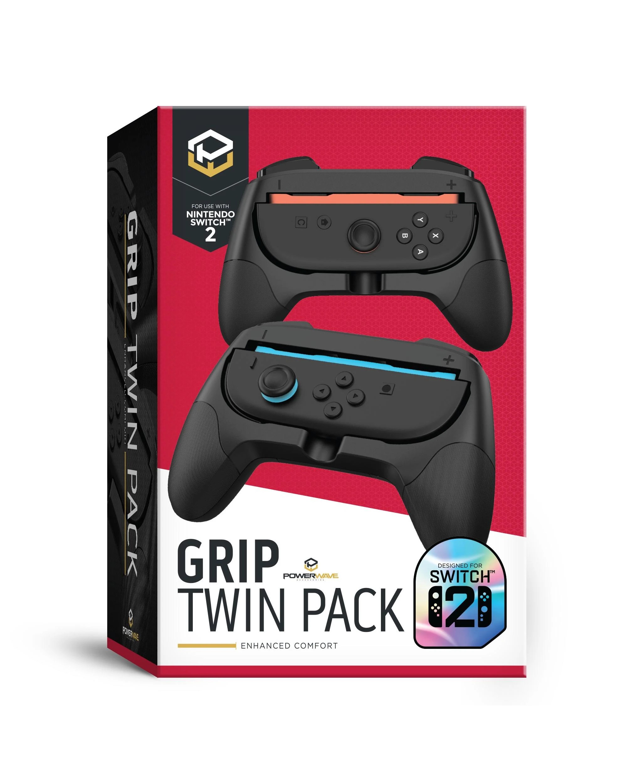 1 Powerwave Grip Twin Pack for Nintendo Switch 2 - Black, 1 of 6