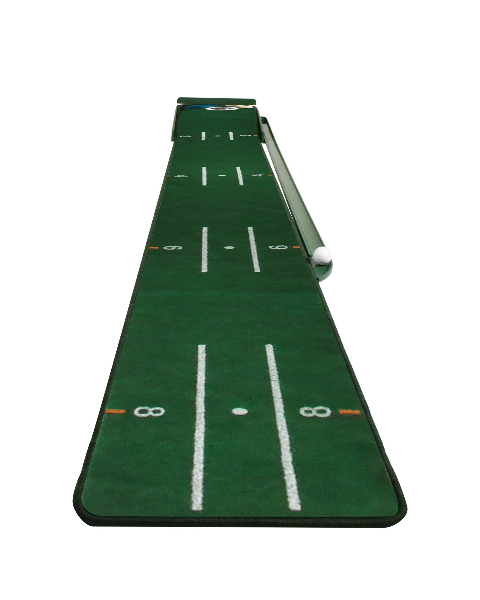 1 Advwin Foldable Golf Putting Mat with Auto Ball Return, 3 Holes - Green, 1 of 6