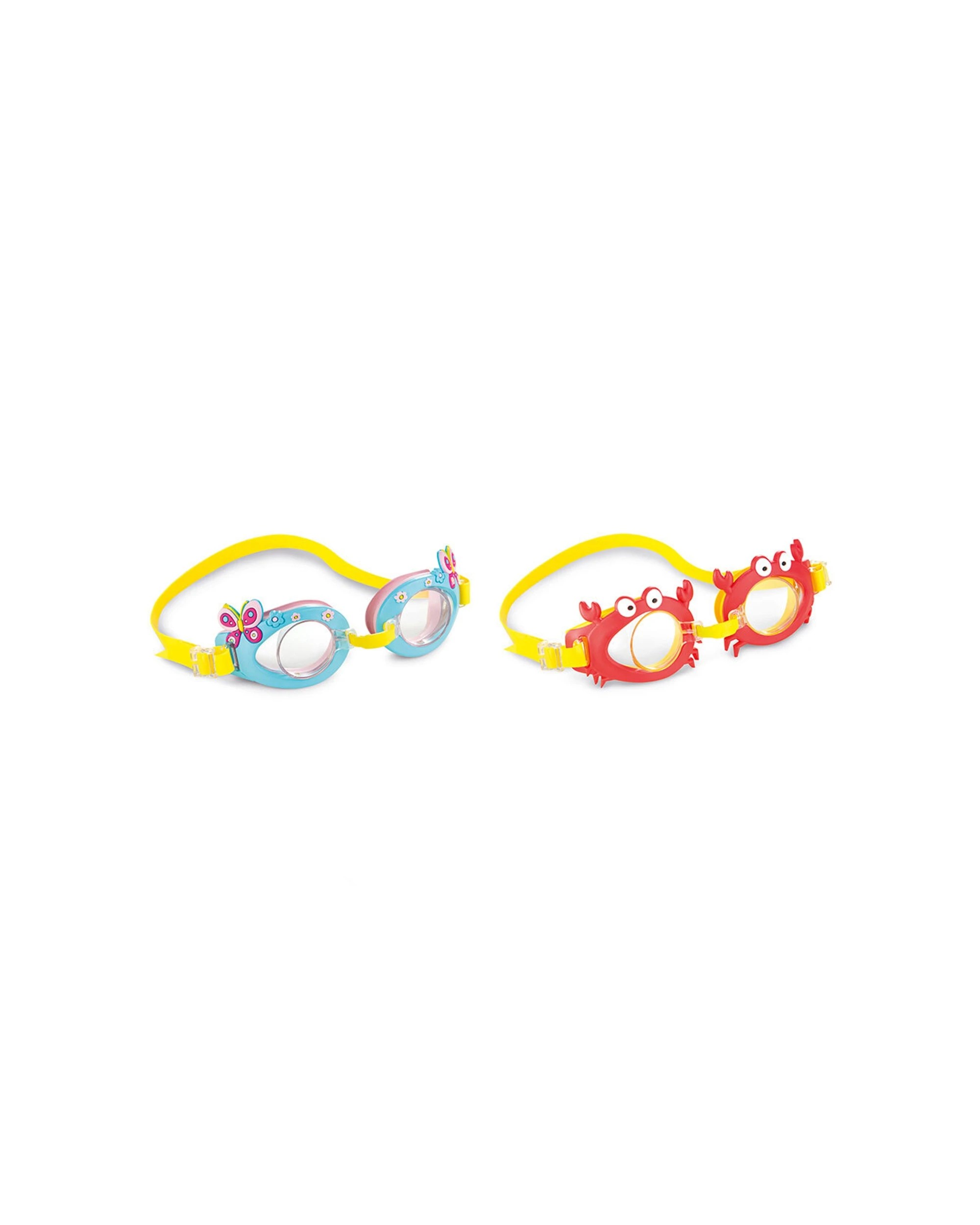 1 Intex 2x AquaFlow Play Swimming Fun Adjustable Silicone Goggles, 1 of 6