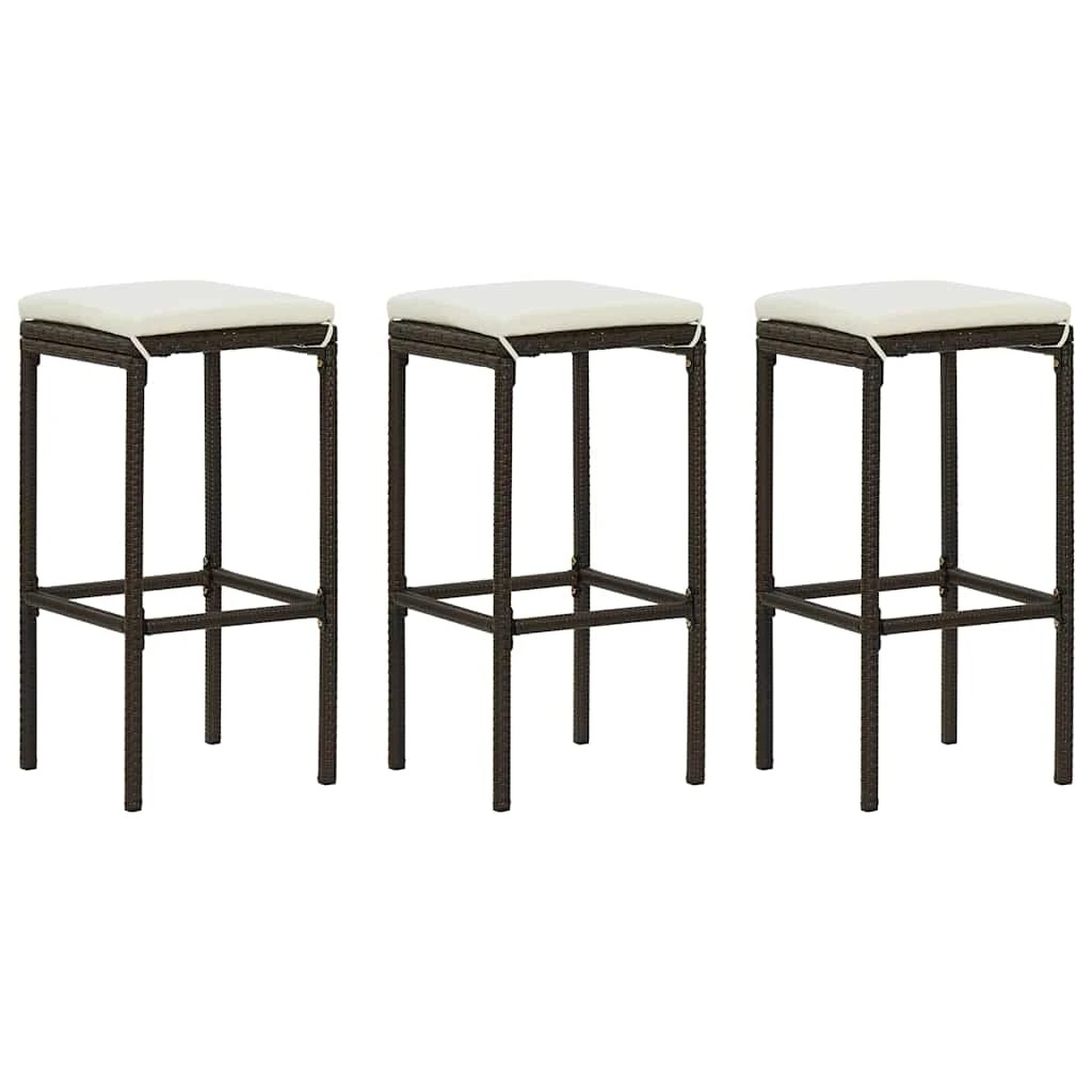 1 vidaXL Bar stool Footrest - Brown, 1 of 8