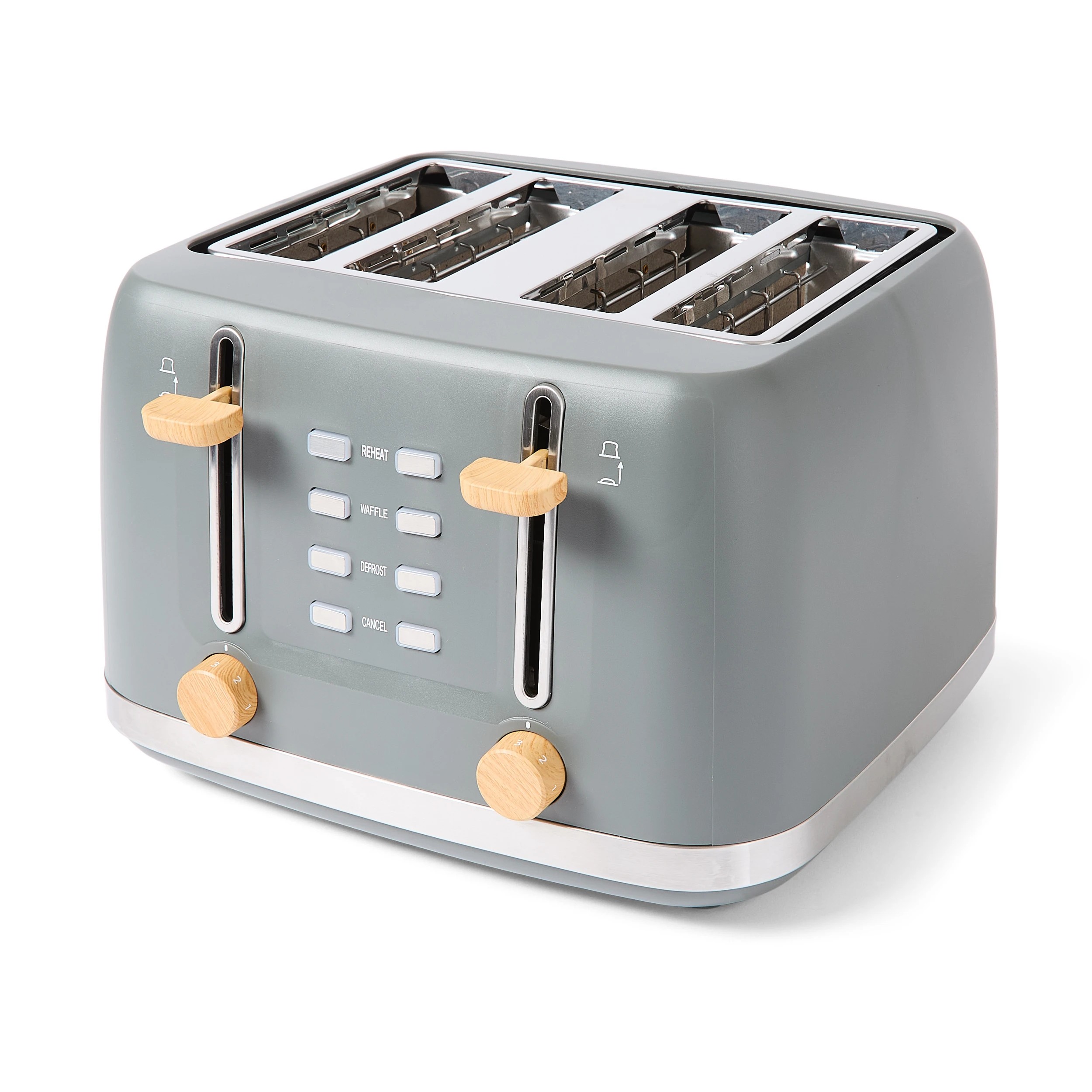 2 4 Slice Toaster - Grey, 2 of 8