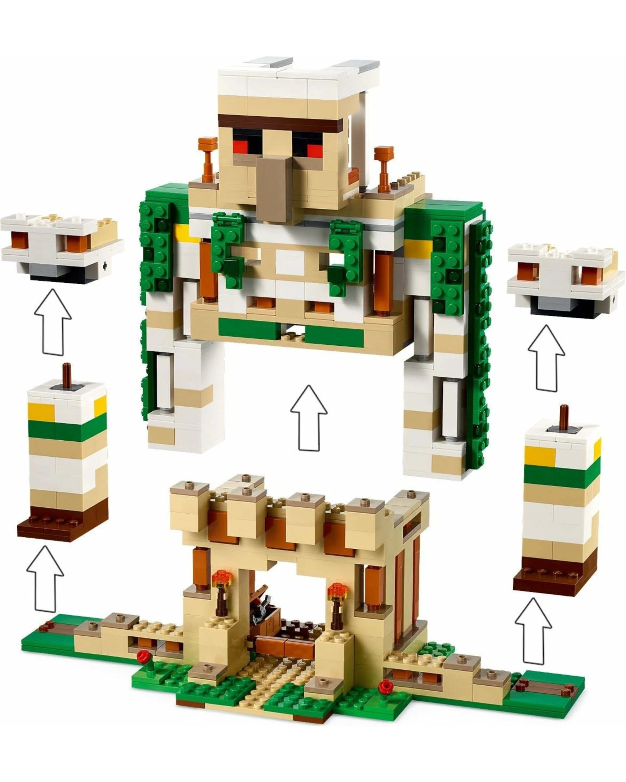 3 LEGO Minecraft 21250 The Iron Golem Fortress, 3 of 5