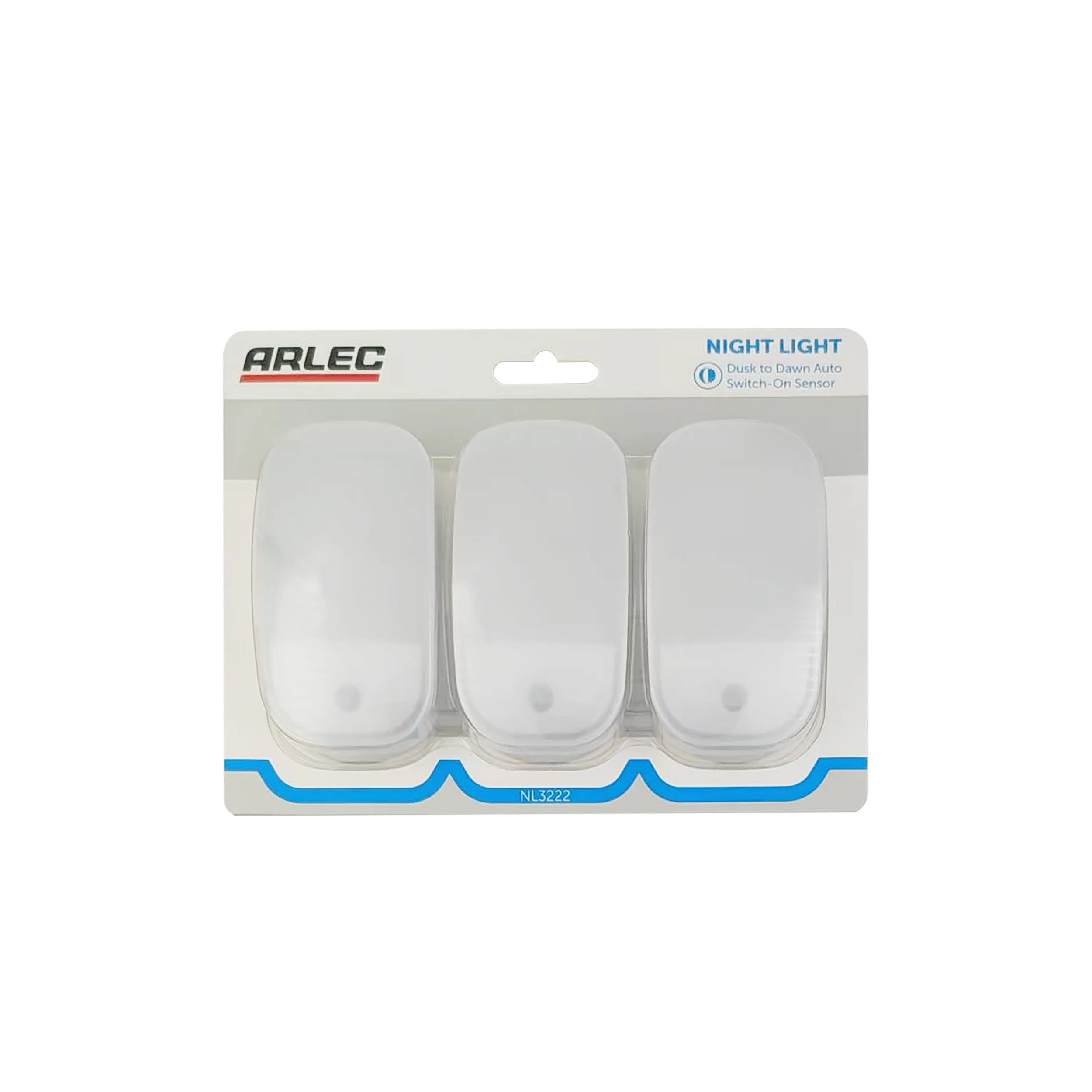 1 3 Pack Arlec Mini Plug In Night Light with Day Light Sensor, 1 of 5