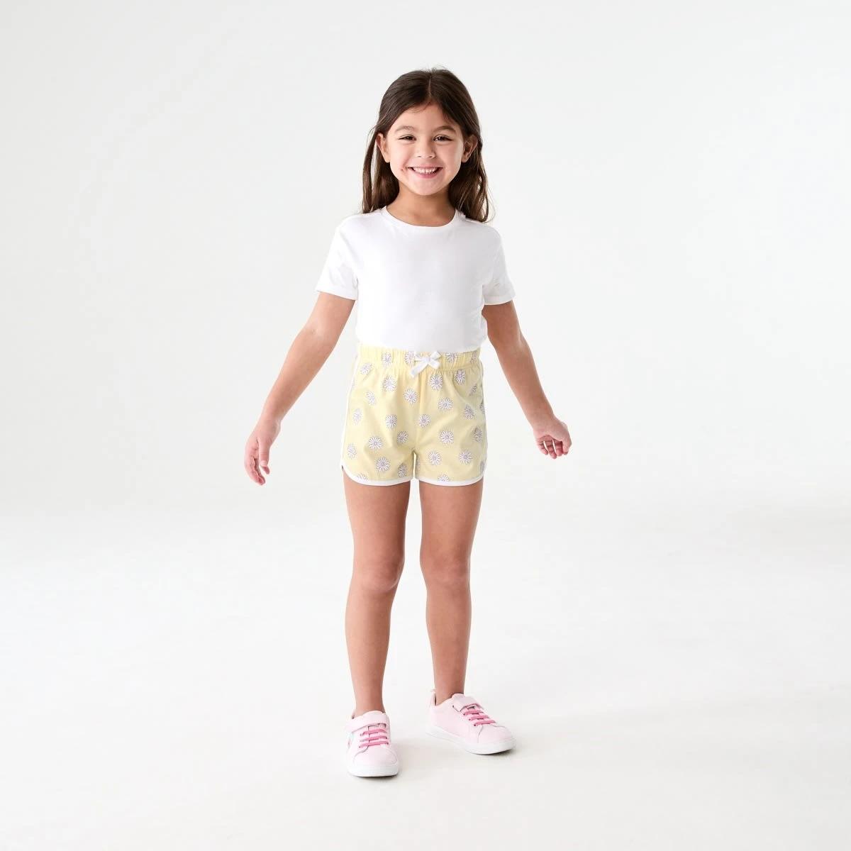 5 Print Jersey Shorts BLOOMING DAISIES BUTTER CREAM, 5 of 6