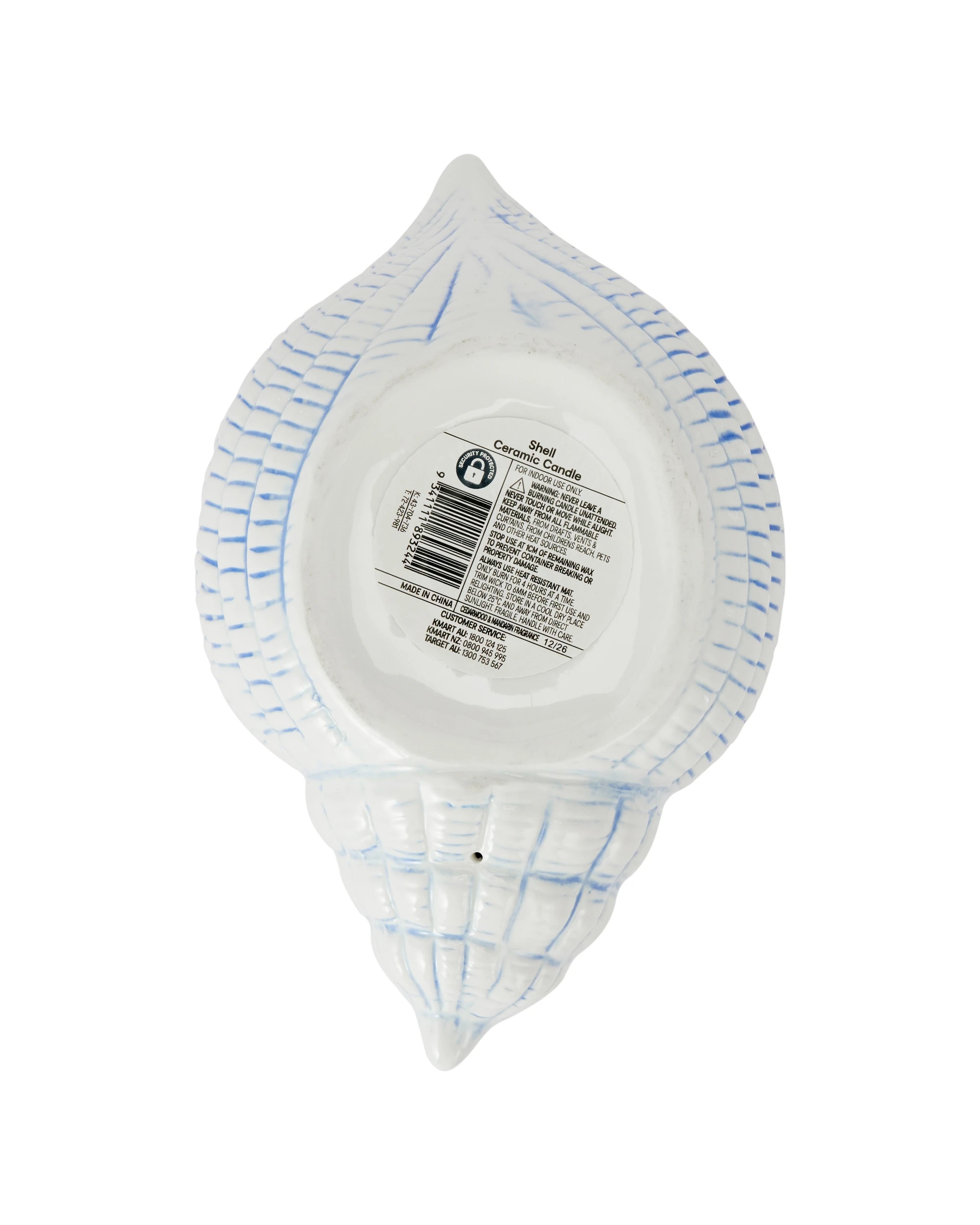 6 Shell Ceramic Candle, 6 of 6