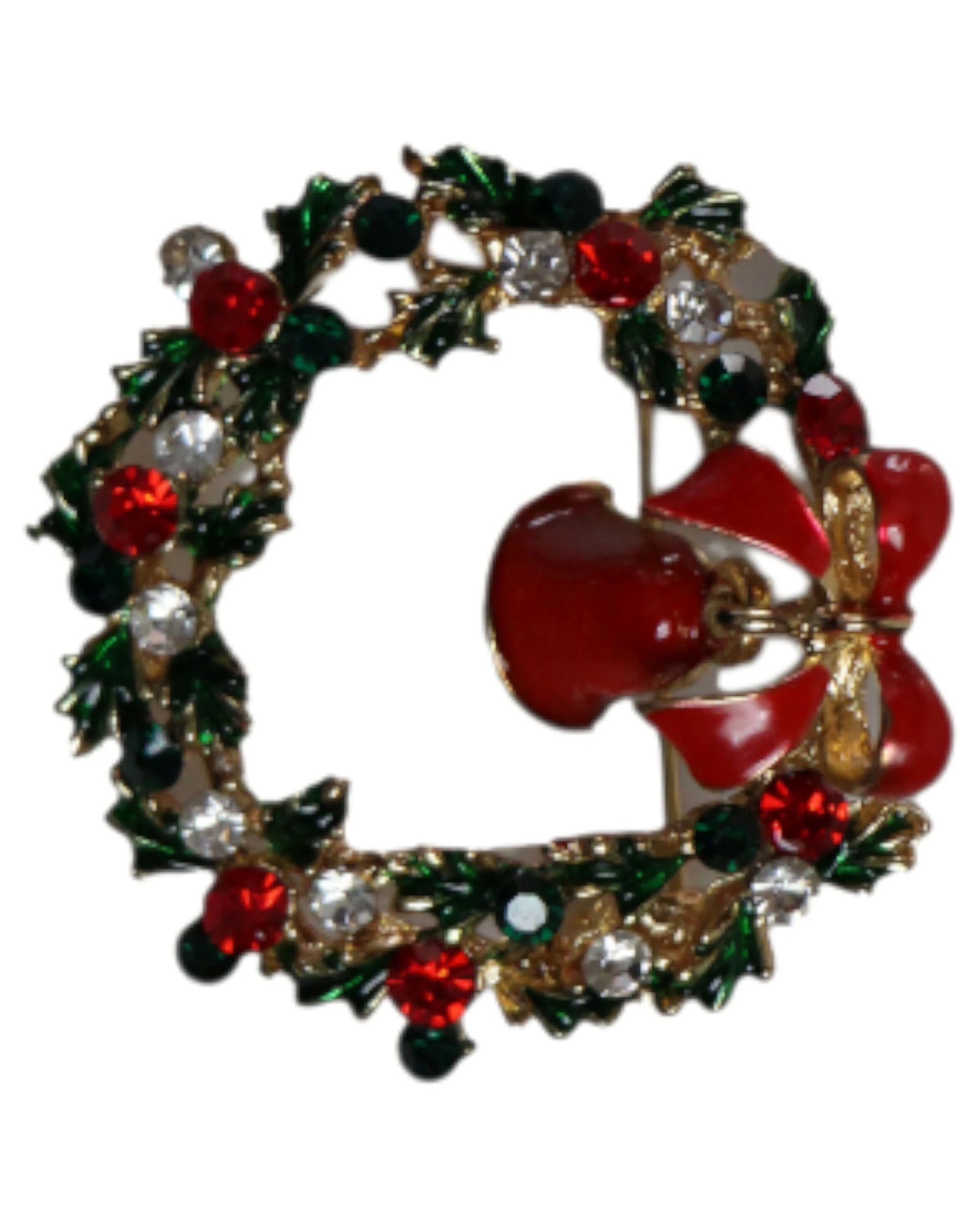 1 Zasel Christmas Wreath Brooch Blazer Shirt Pin - Multi, 1 of 3