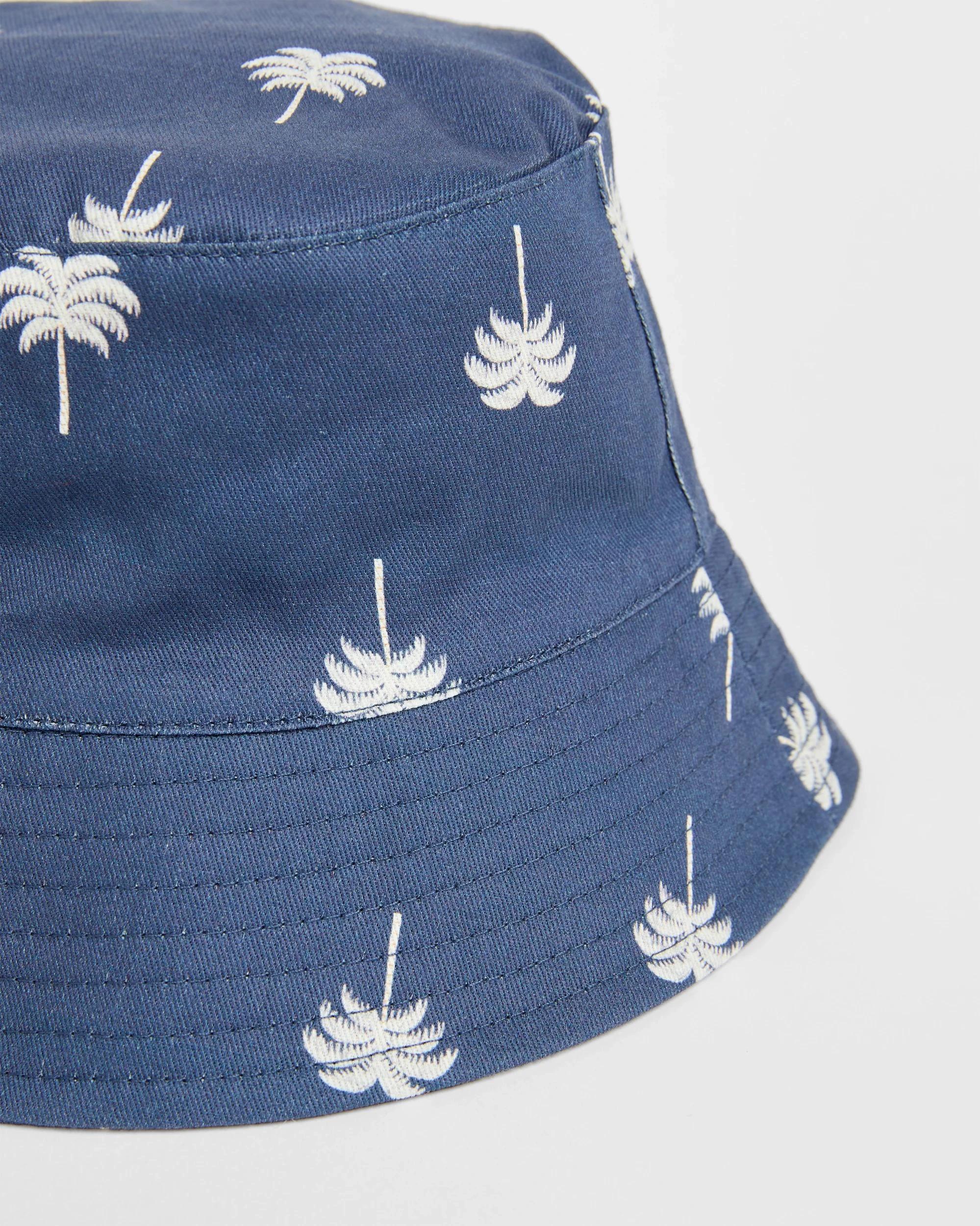 2 Target Baby Bucket Hat NAVY PALM TREE, 2 of 2