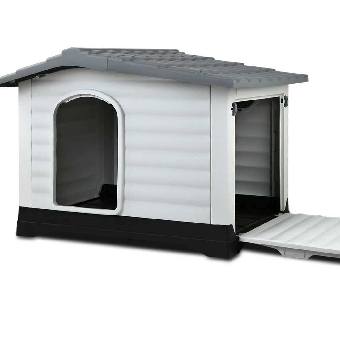 1 i.Pet Dog Kennel House Extra Large Outdoor Plastic Puppy Pet Cabin Shelter XL - Multi, 1 of 7