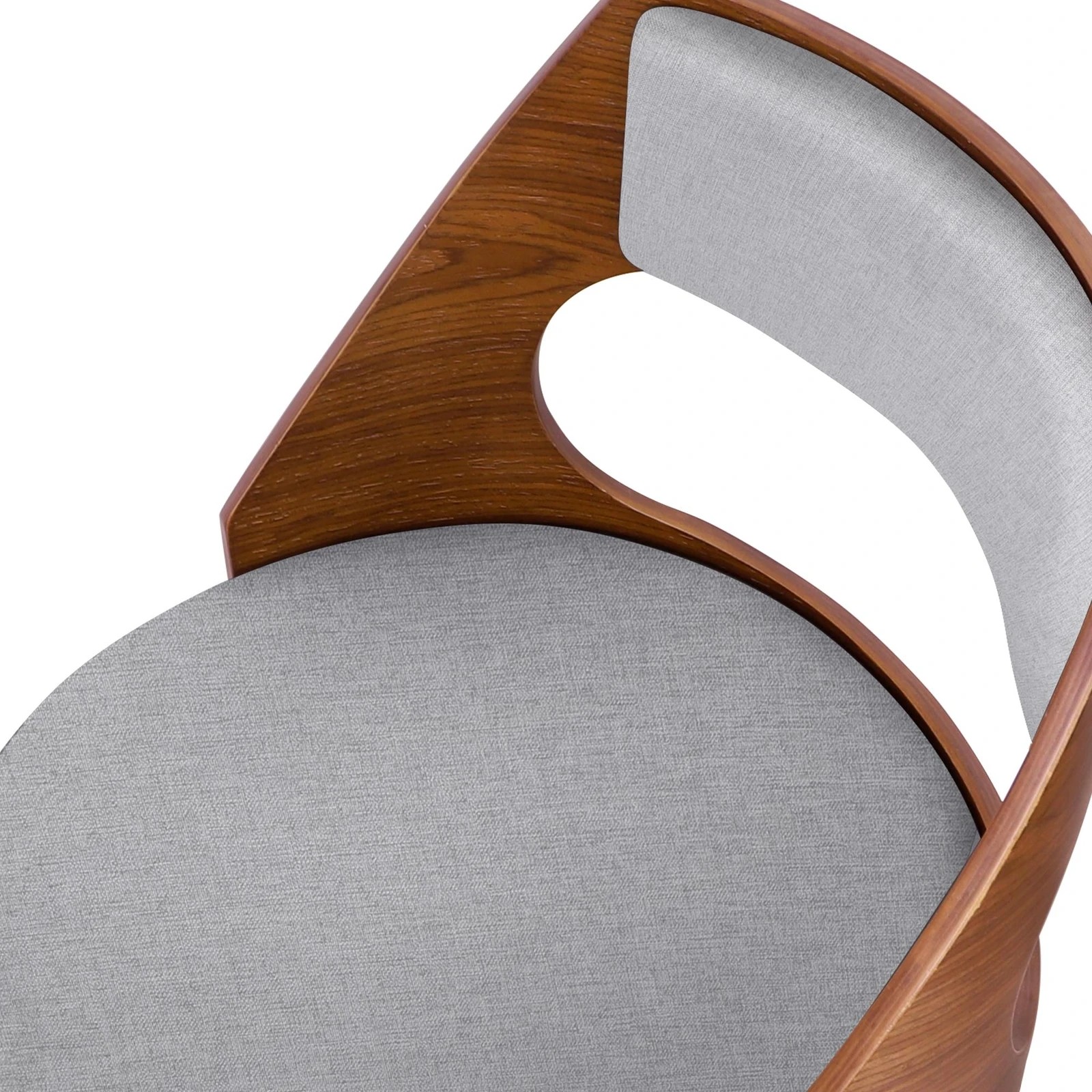 4 Alfordson 4x Swivel Bar Stools 65cm Eden Kitchen Dining Chair Wooden - Grey, 4 of 10