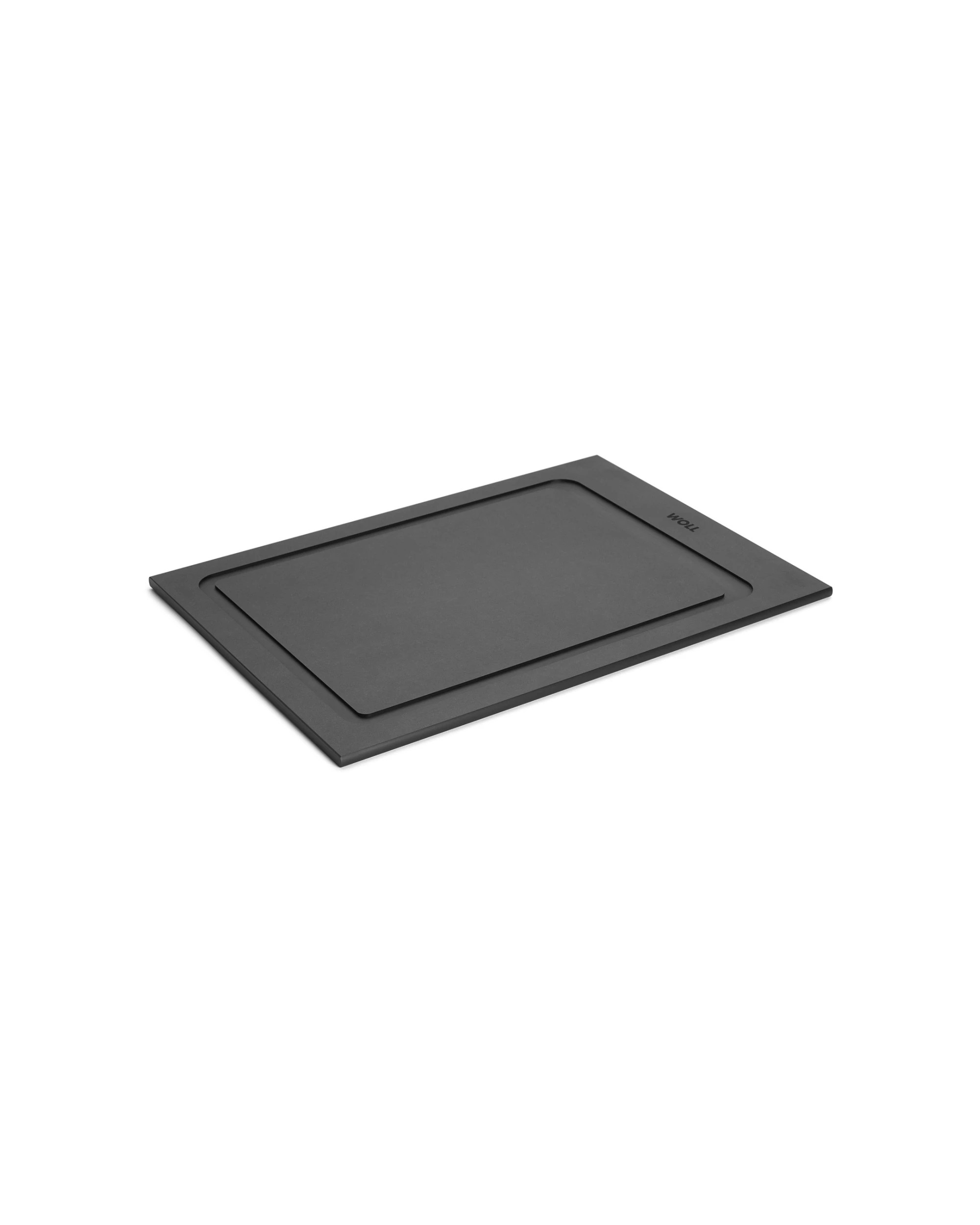 1 Woll Cut & Serve Board Durable Kitchen Surface Cutting Tool 30x22x0.7cm - Black, 1 of 1
