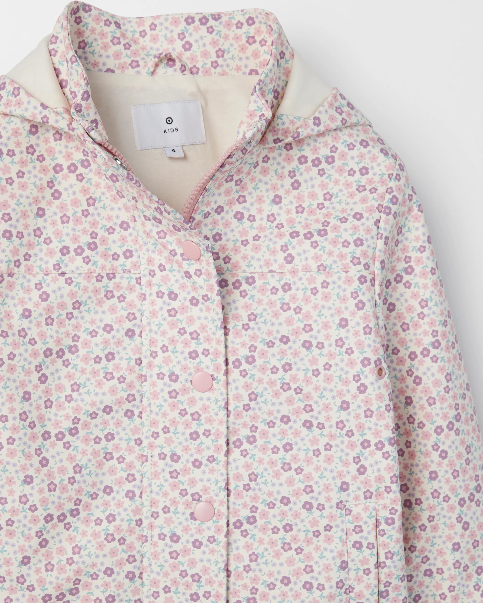 6 Target Kids Spray Jacket PINK DITSY AOP, 6 of 6