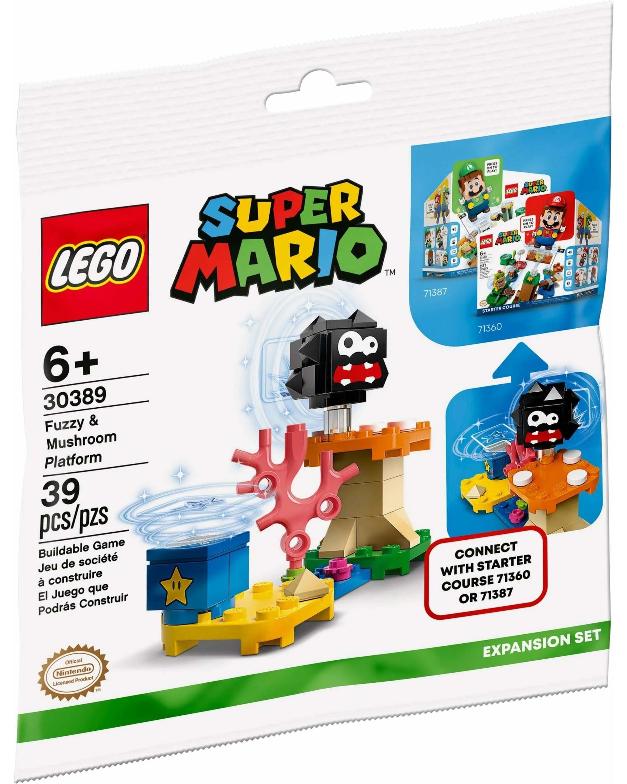 1 LEGO 30389 Super Mario Fuzzy & Mushroom Platform, 1 of 4