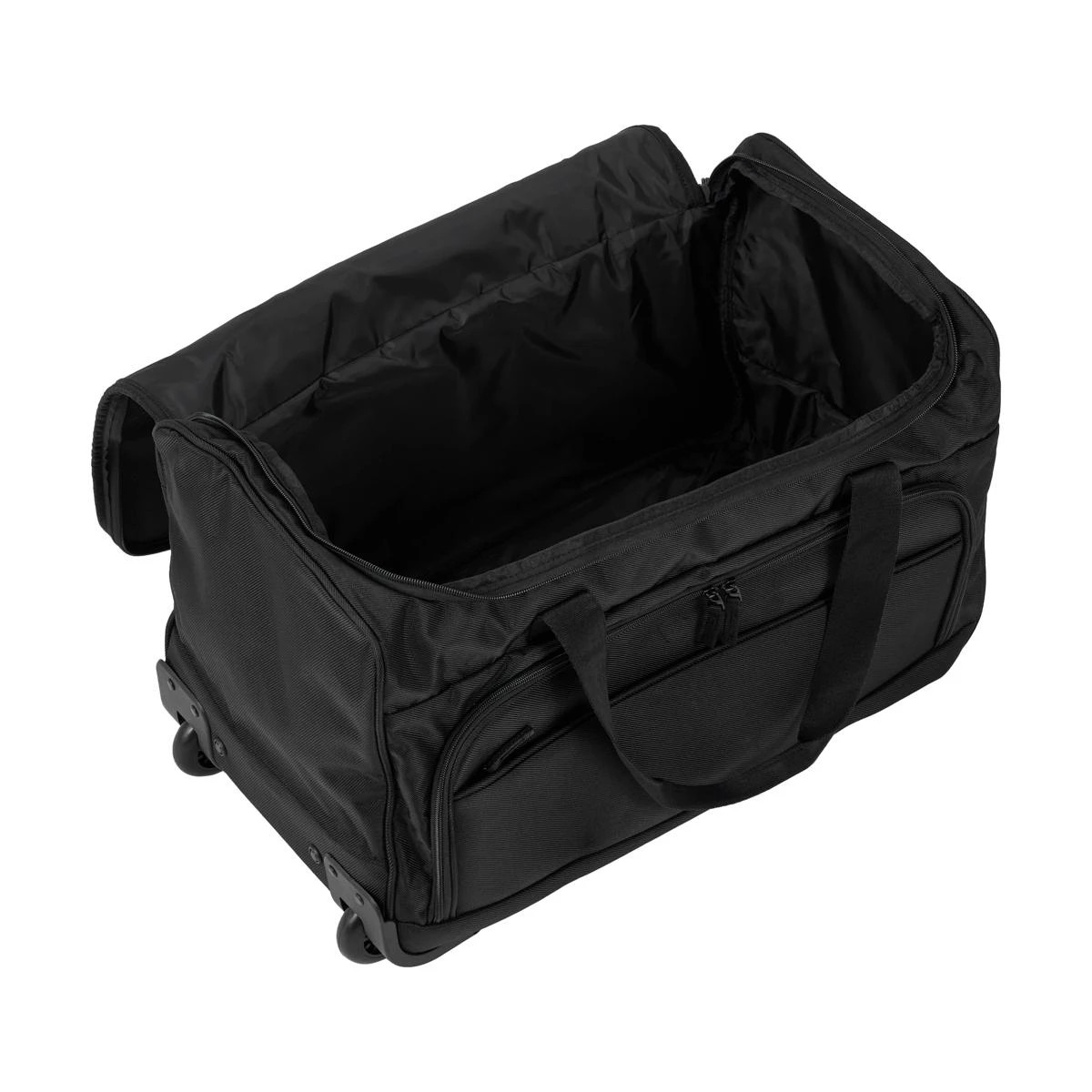 4 54L Rolling Duffle with Pockets - Black, 4 of 7