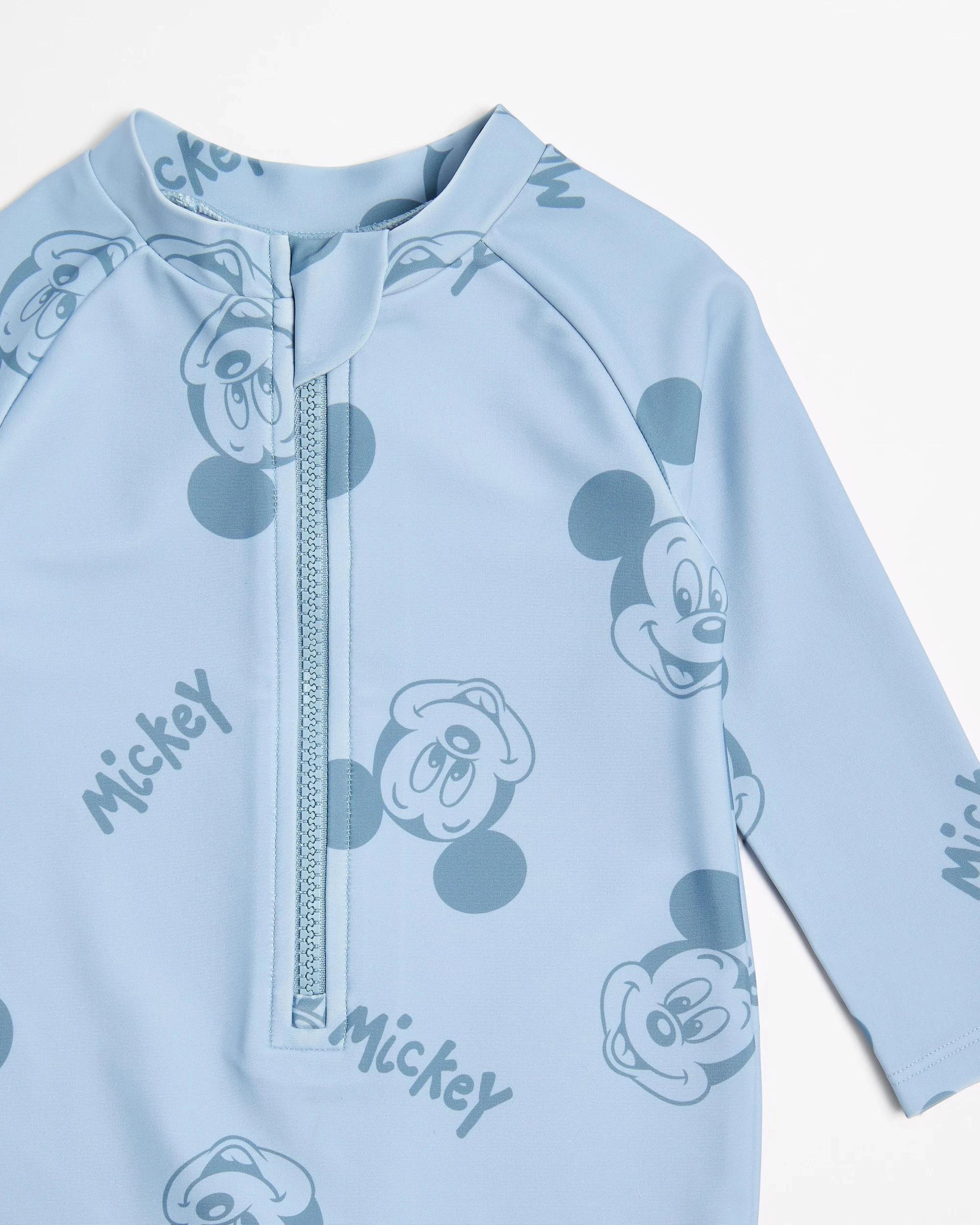 2 Baby Disney Unitard Swim Set with Hat 2 Piece - Mickey Mouse BLUE, 2 of 3