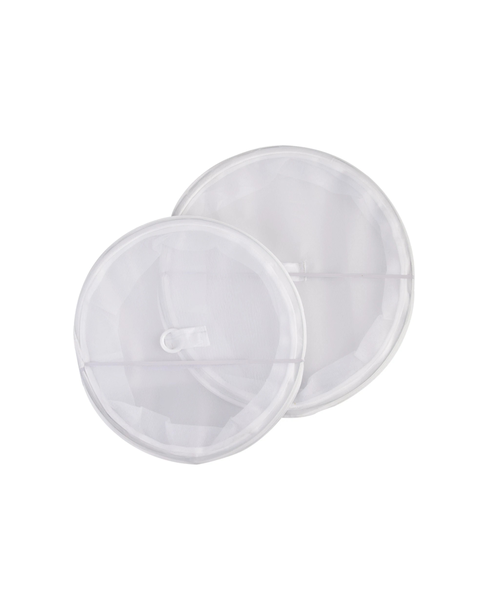 1 Appetito 2pc Pop-Up Food Protection Covers Home Kitchen Cooking 34cm 39cm - White, 1 of 4