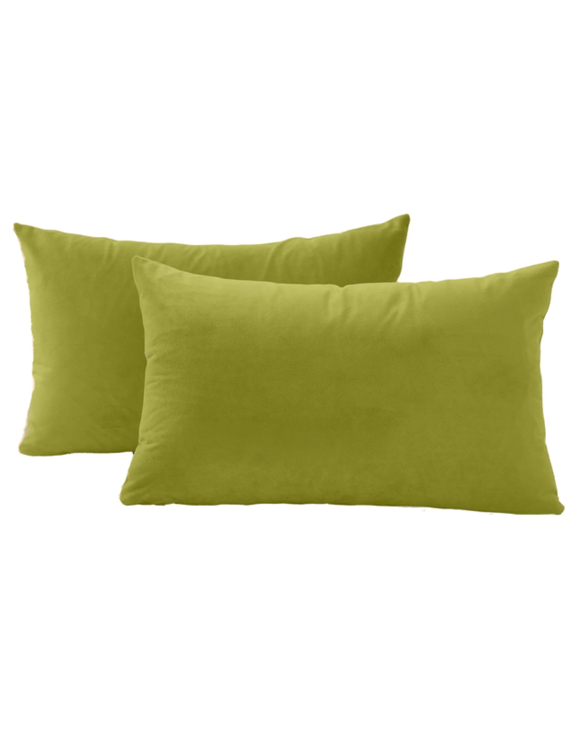 1 Gioia Casa 2-Pack Velvet Cushion Covers 30x50cm - Green, 1 of 2