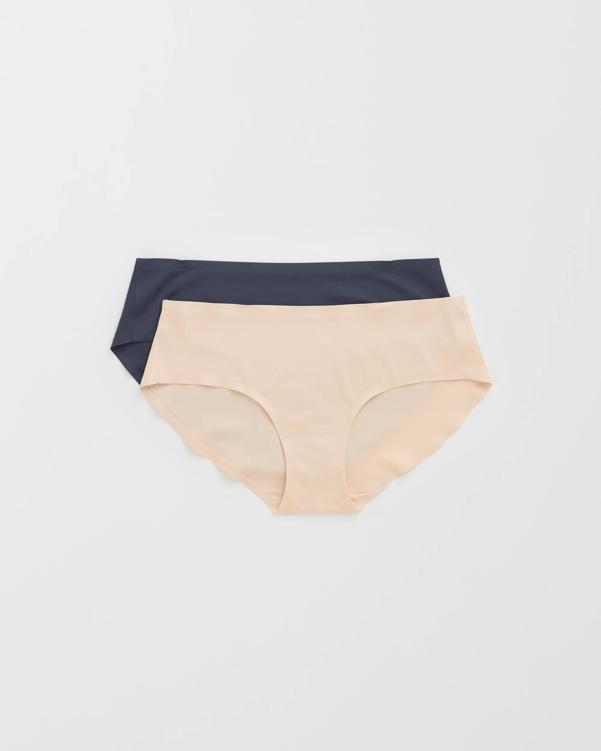 1 Target Woman Smooth Moves 2 Pack No Show Bonded Hipster Bikini Briefs NEUTRAL, 1 of 4