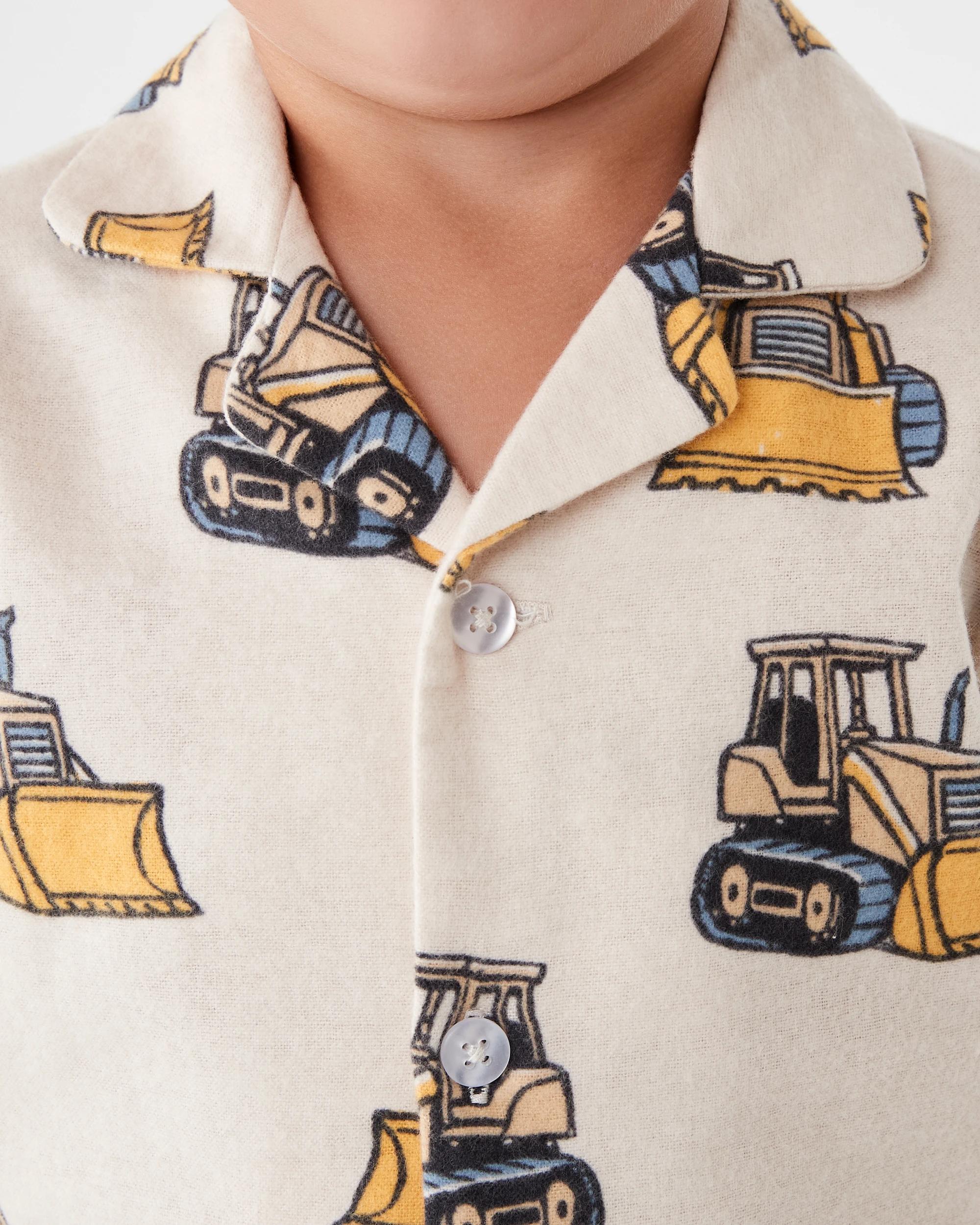 4 Flannel Pyjama Set Bge Dozers, 4 of 9