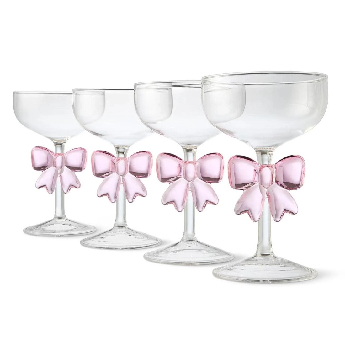 1 4 Bow Stem Glasses, 1 of 6