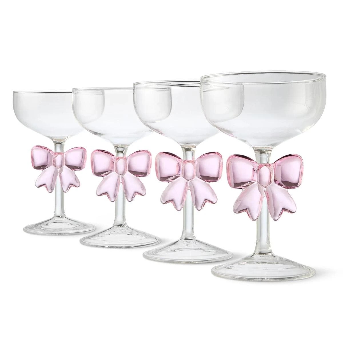 1 4 Bow Stem Glasses, 1 of 6