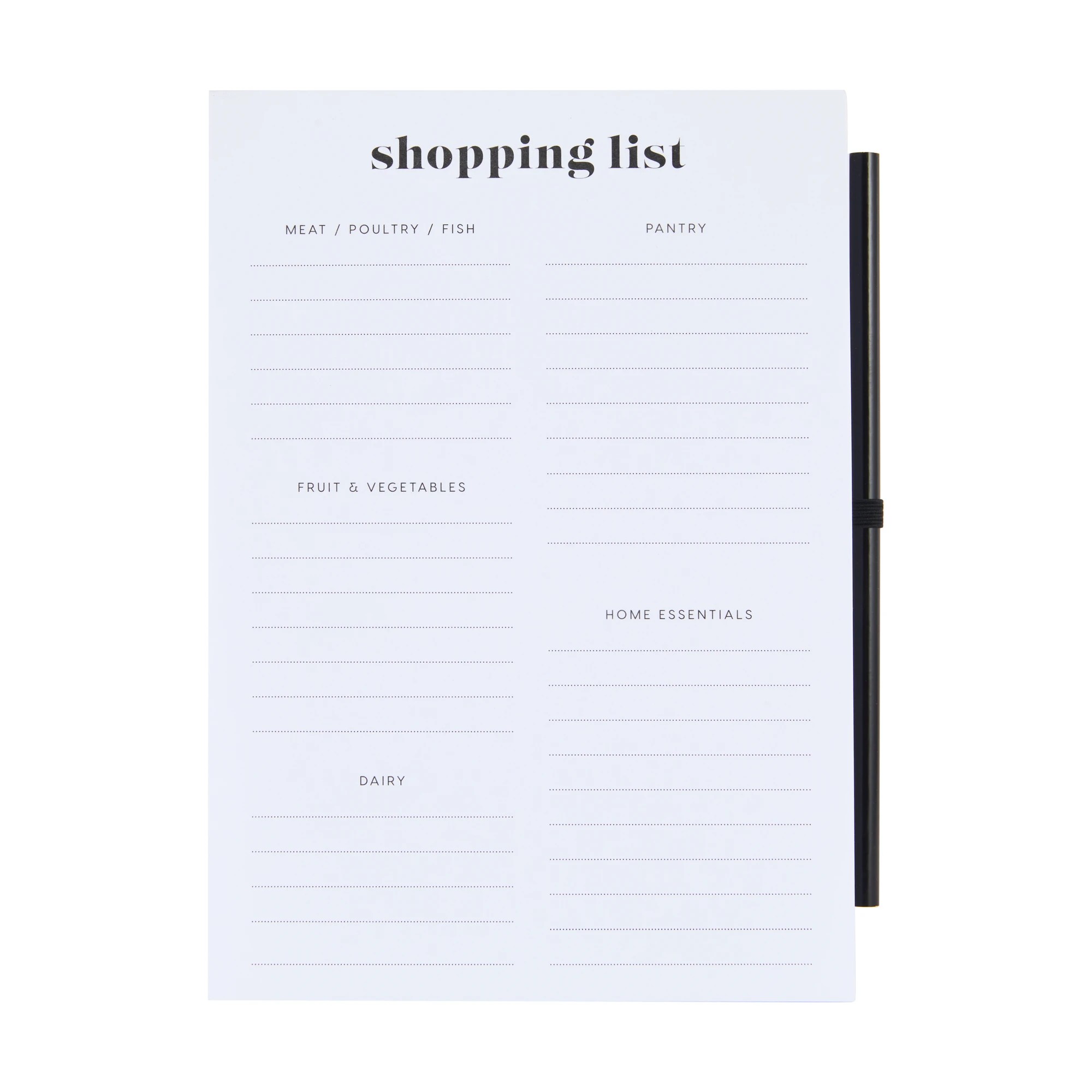 1 Shopping List with Pencil, 1 of 8